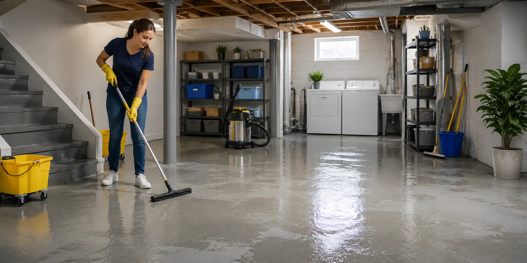 Unfinished Basement Cleaning | The CoBuilders