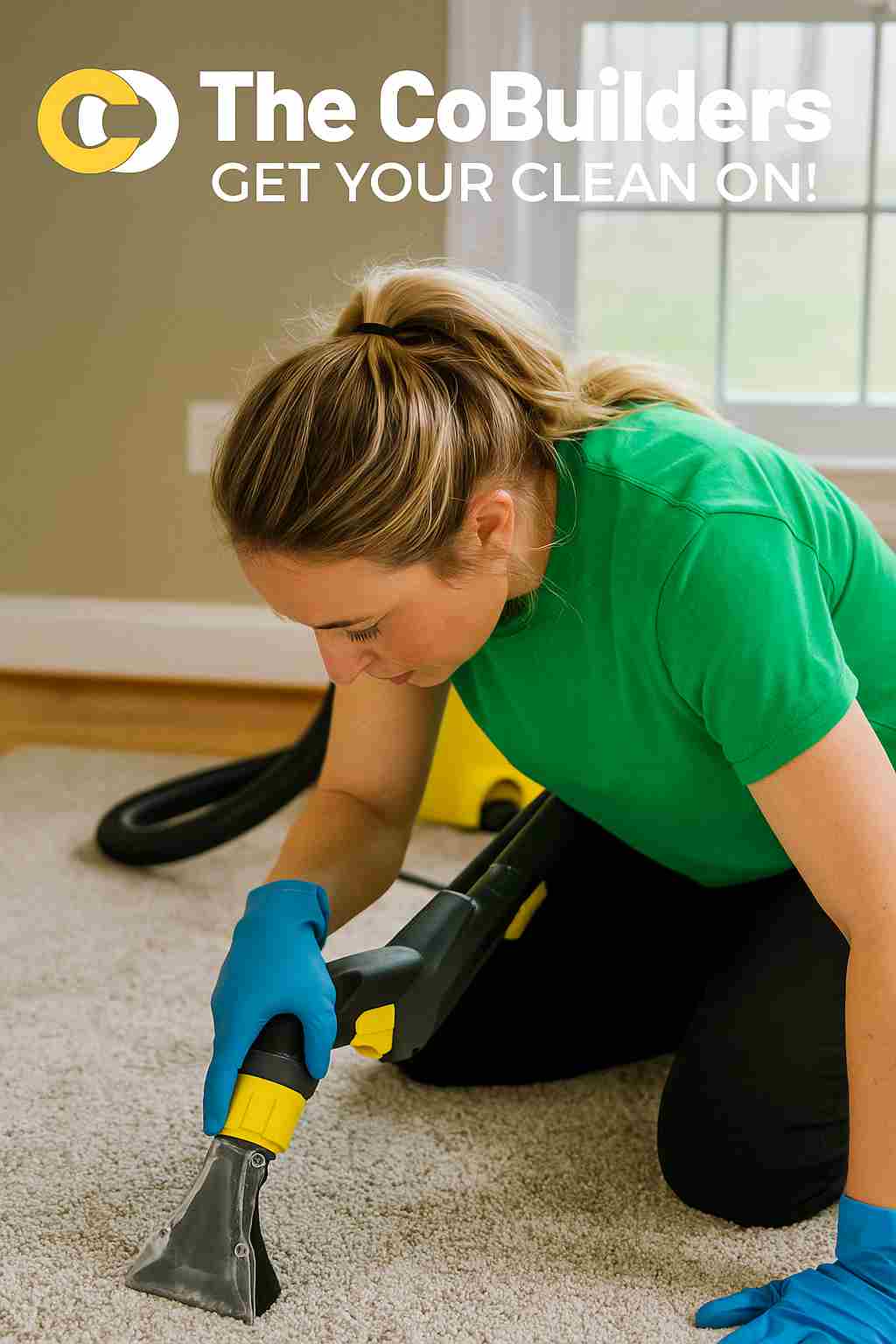 The CoBuilders home cleaning professional working in a Denver, Colorado home