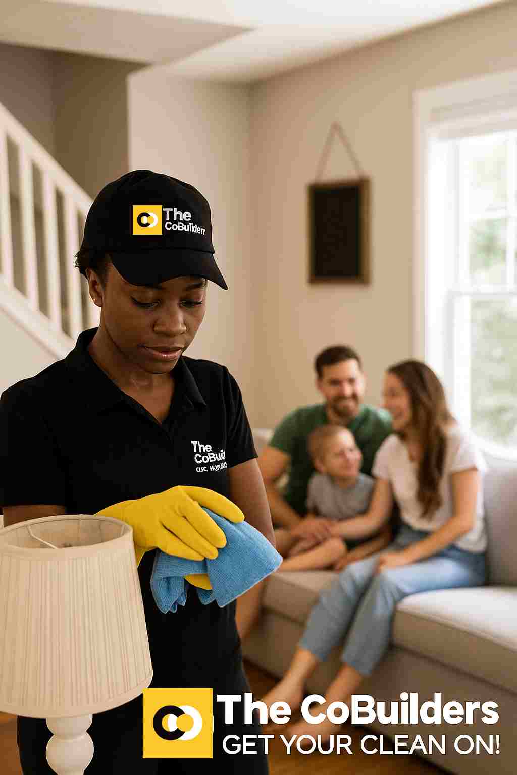 The CoBuilders maid cleaning a family home in Cleveland, Ohio