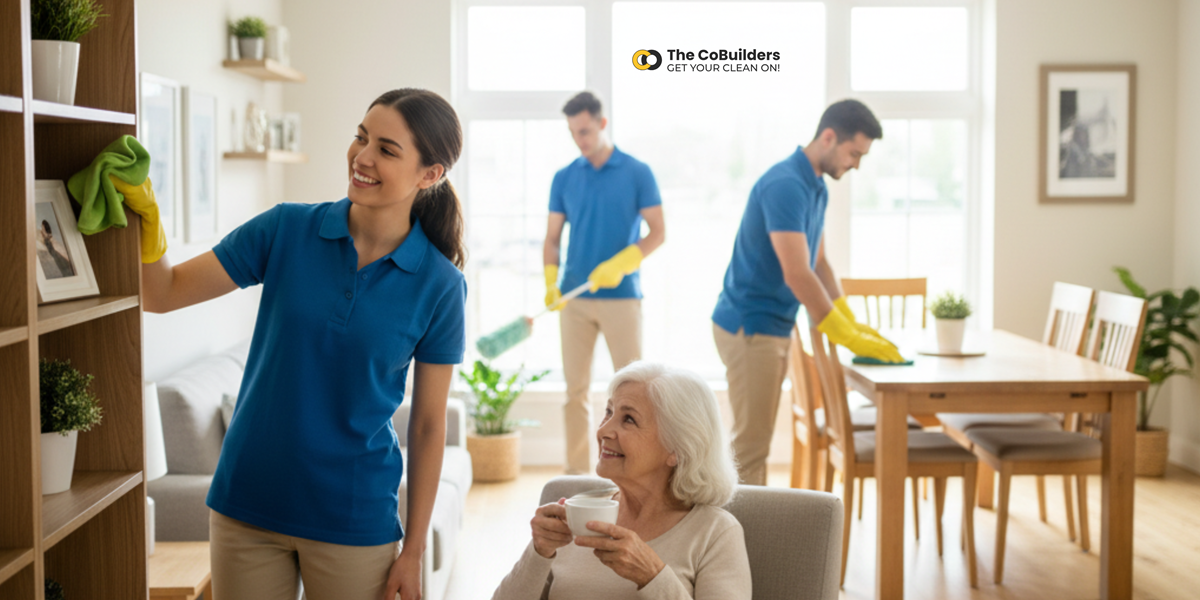 The CoBuilders provides House Cleaning Services for Seniors