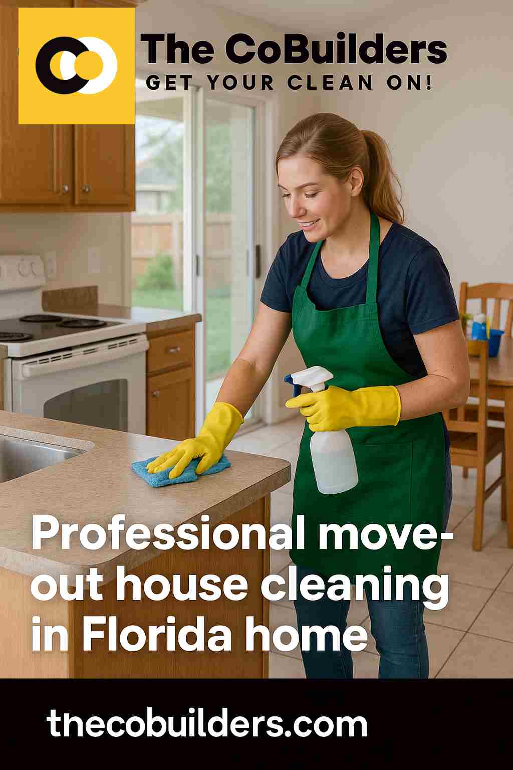 Professional move‑out house cleaning in Florida home