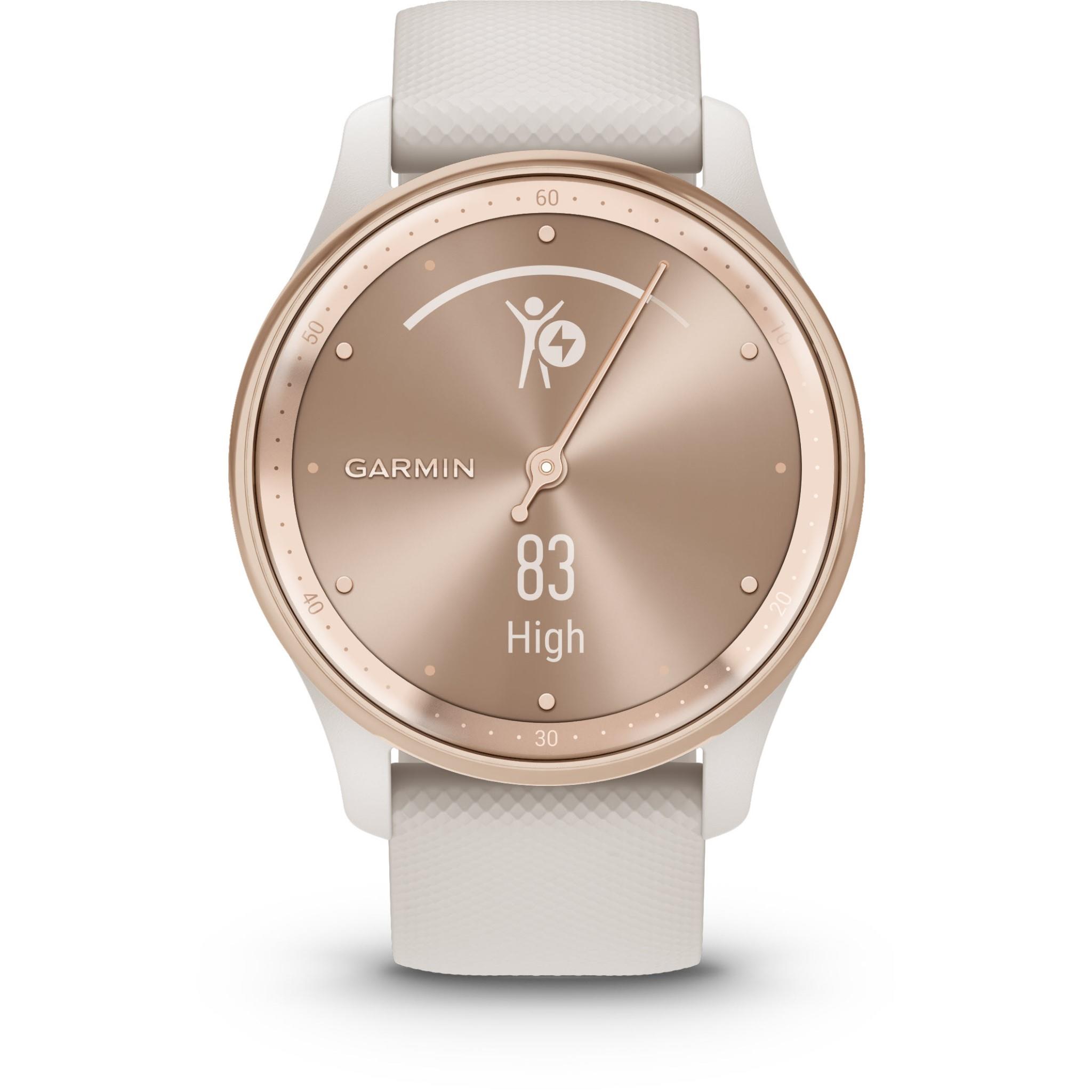 Garmin Vivomove Trend Smart Watch (Peach Gold) JB Hi-Fi NZ