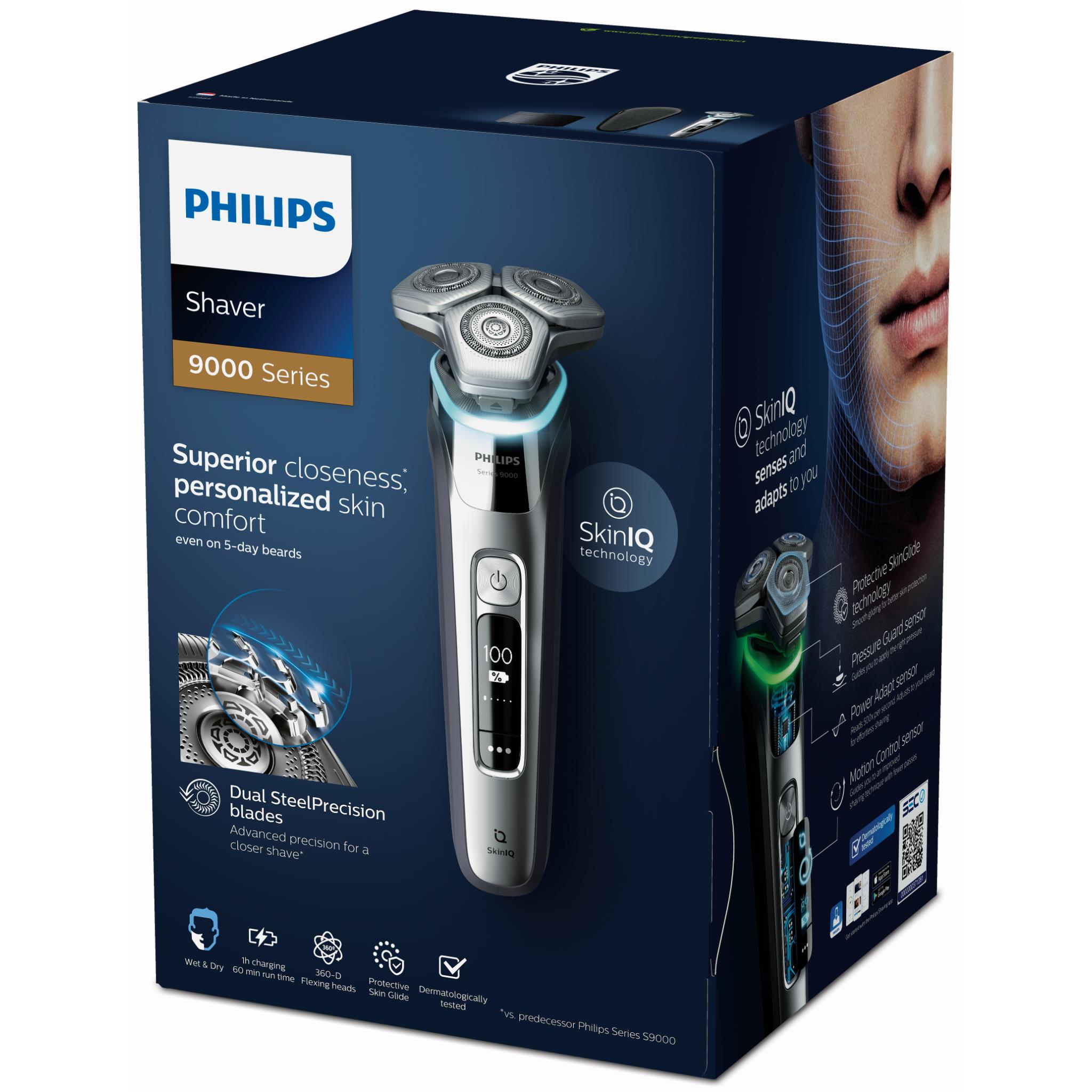 脱毛・除毛 PHILIPS Shaver 9000 Series SkinIQ Amazon.com: Philips Rechargeable Wet/Dry Electric Shaver