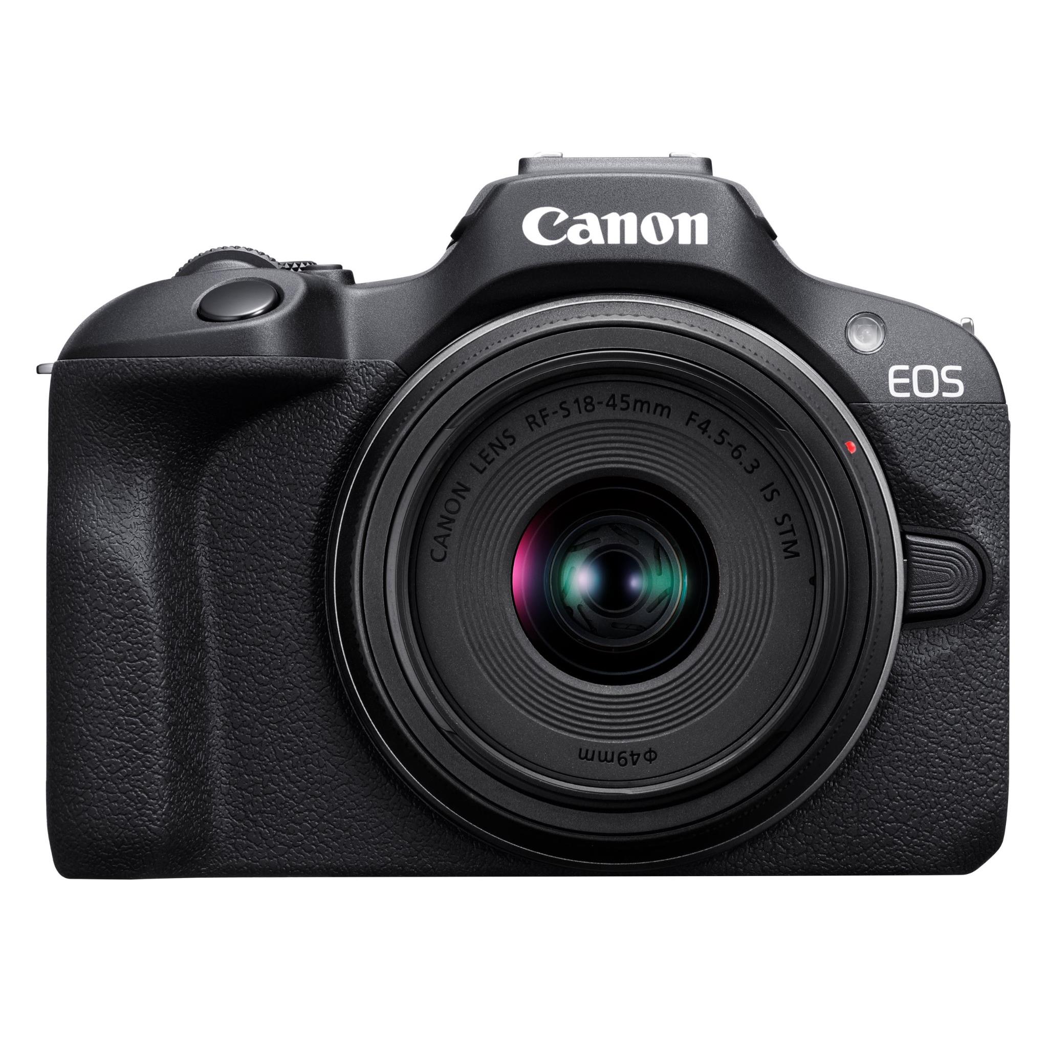 Dslr Camera Digital Camera Officeworks Canon EOS R100 Mirrorless Camera  With RF-S 18-45mm Lens JB Hi-Fi NZ