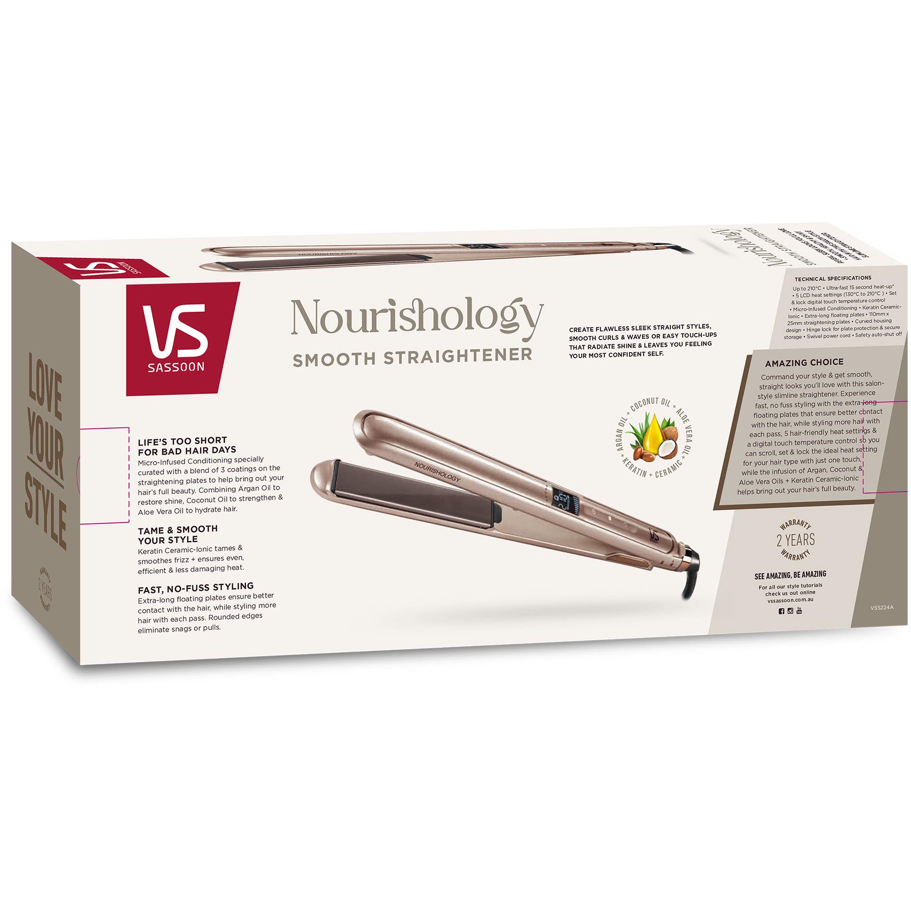 VS Sassoon Nourishology Smooth Straightener JB Hi-Fi NZ