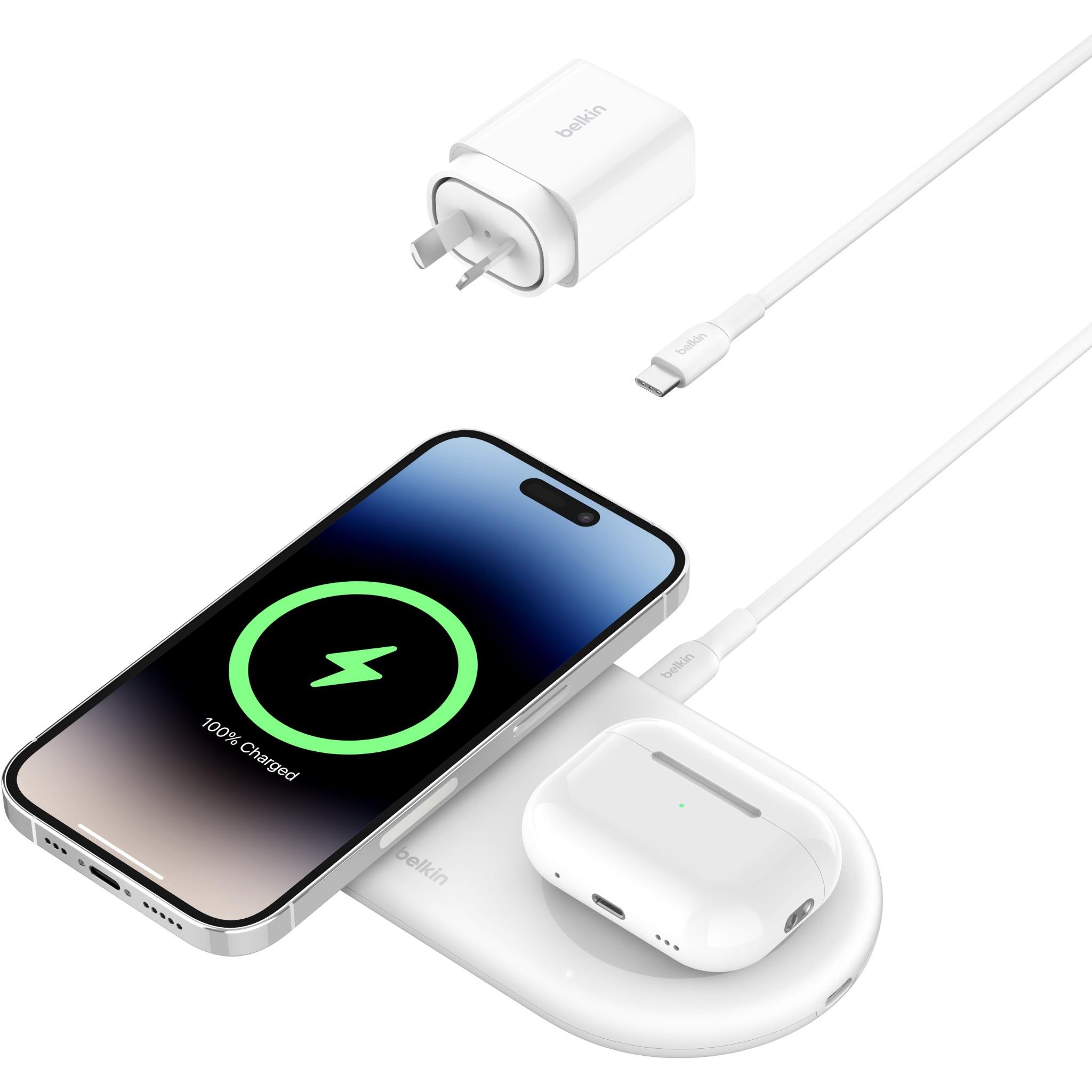 Caricabatteria Wireless Belkin BoostCharge Qi2 - 15W, Magnetico, Pieghevole, Per IPhone 12-16