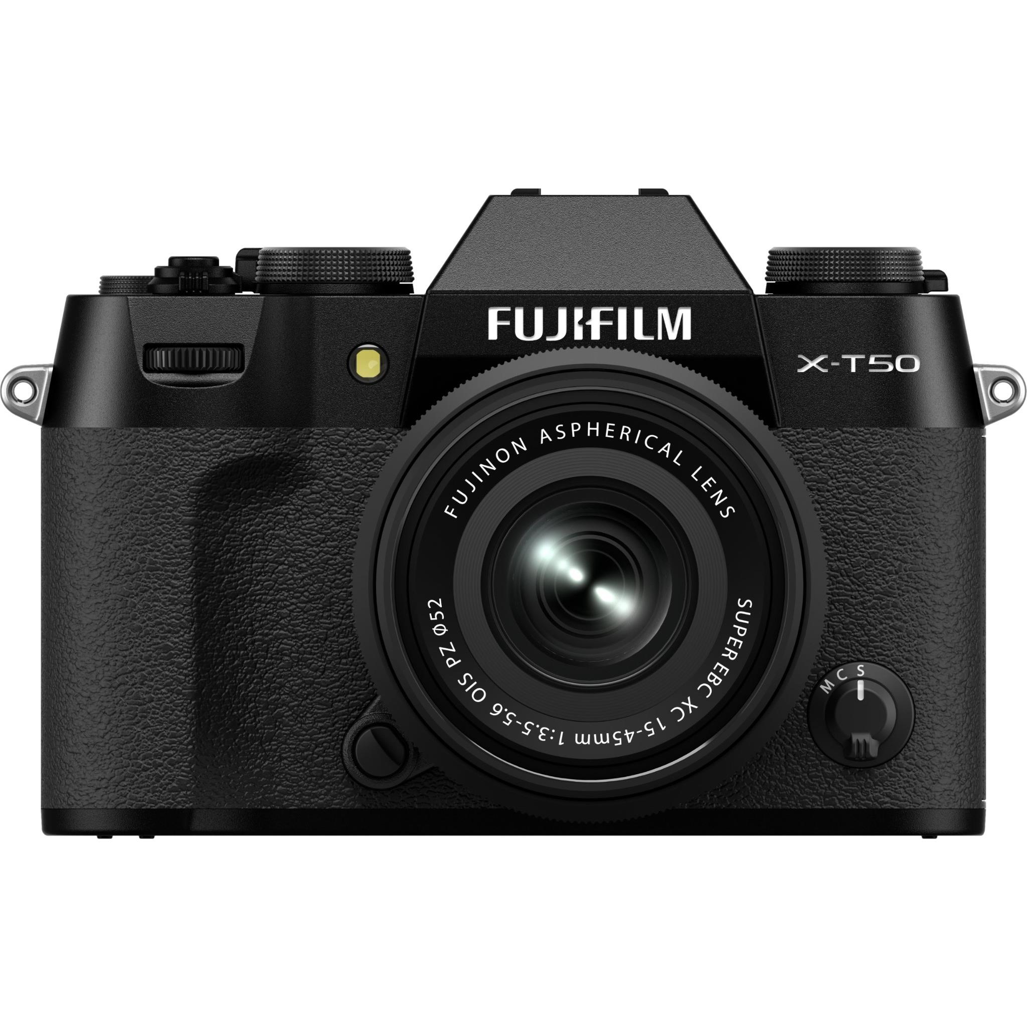 Fujifilm X-T50 Mirrorless Camera with 15-45mm Lens (Black) - JB Hi