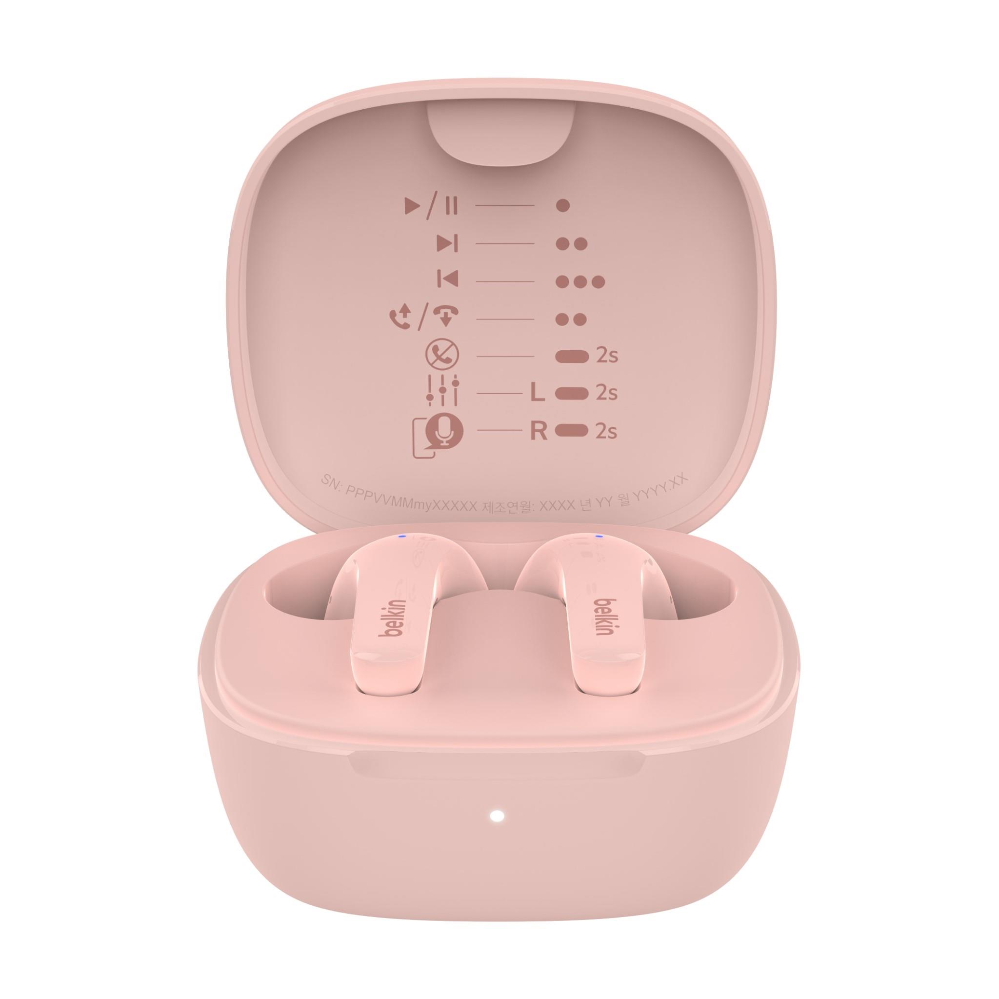 Belkin SoundForm Motion True Wireless Headphones (Pink) JB Hi