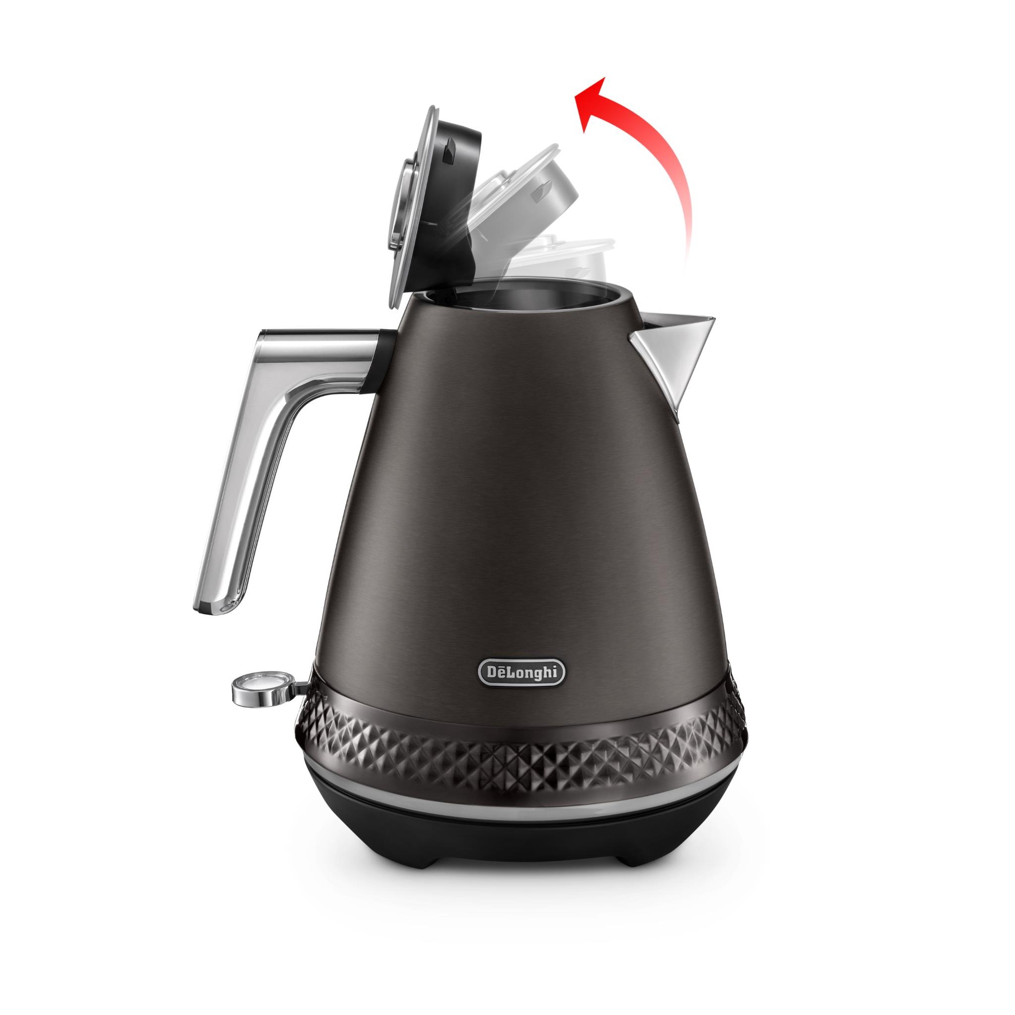 Distinta Kettle Kettle Delonghi Black De'Longhi Diadema Kettle