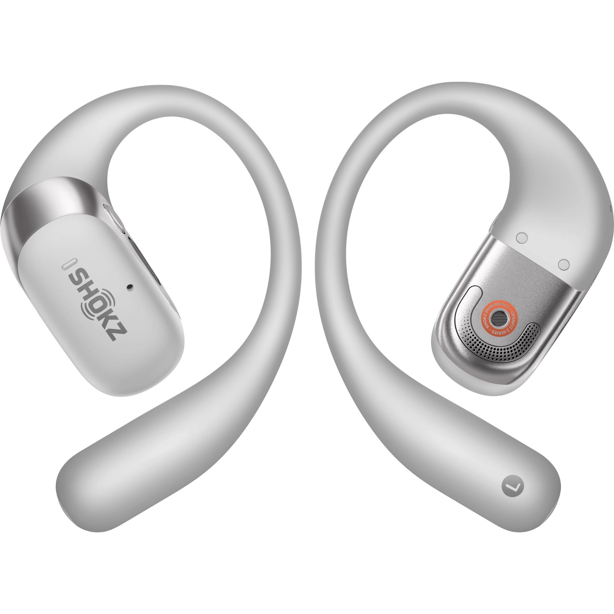 Shokz OpenFit 2+ Open-Ear TWS Earbuds (Grey) - JB Hi-Fi NZ