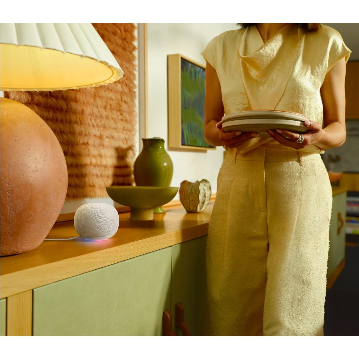 Google Home Speaker (Porcelain) - JB Hi-Fi NZ