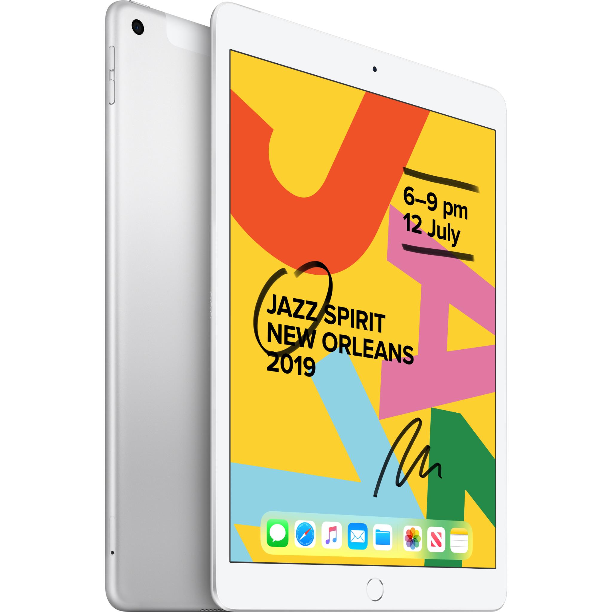 Apple iPad 128GB Wi-Fi + Cellular (Silver) [7th Gen] [~Refurbished