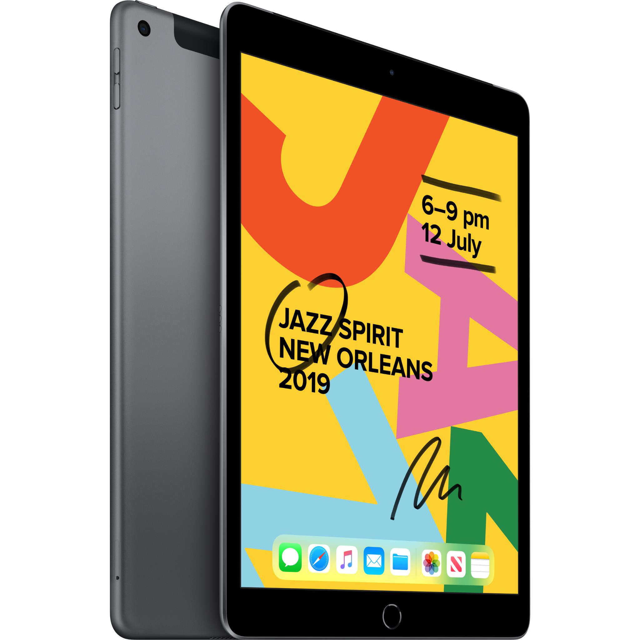 iPad7世代128G Wi-Fi BT 100% GRAY Apple iPad 128GB Wi-Fi + Cellular (Space Grey) [7th Gen