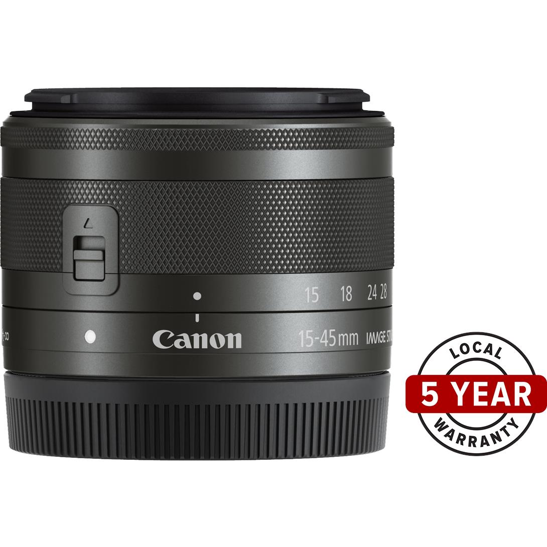 Canon - Canon EF-M 15-45mm 1:3.5-6.3 IS STM 美品 Canon EF-M 15-45mm f/3.5-6.3 IS STM Lens (Silver) 0597C002 B&H