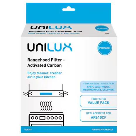 Westinghouse ULX253 Universal Activated Carbon Rangehood Filter 2-Pack