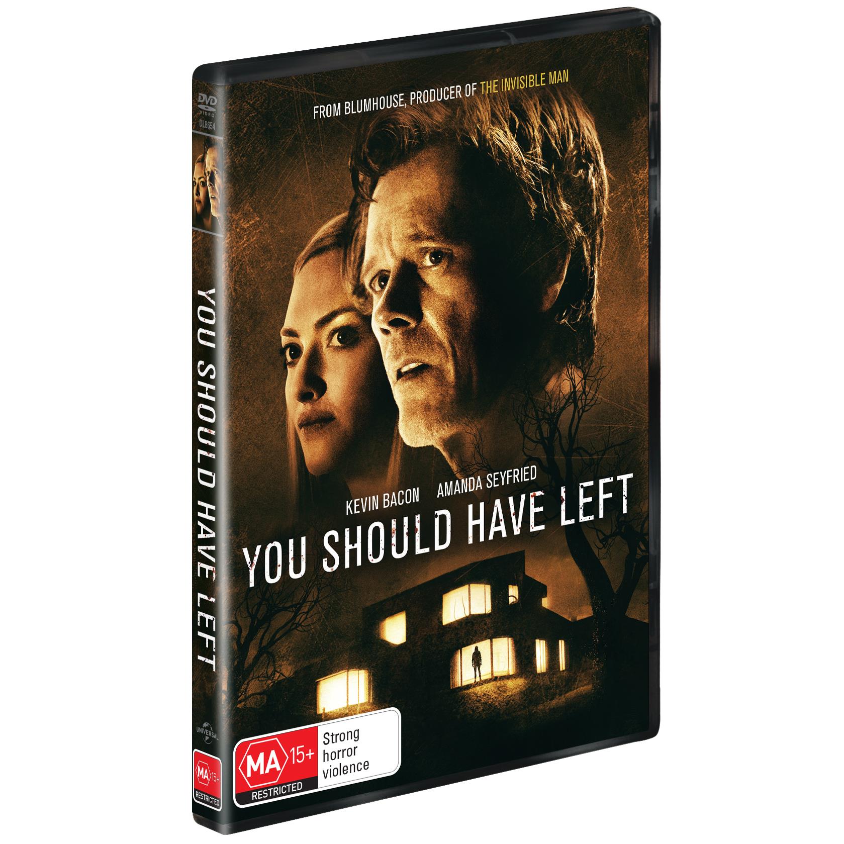 You Should Have Left (2020) Blu-Ray, Kevin Bacon, Horror, Region Free, Brand New, Free Shipping