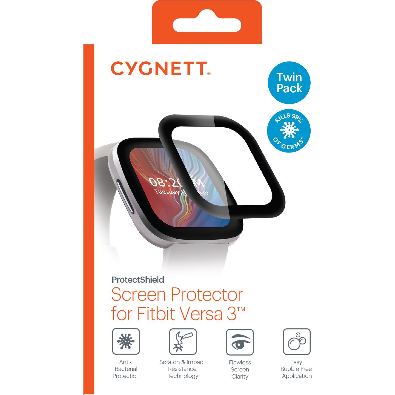 Cygnett ProtectShield Antibacterial Screen Protector for Fitbit