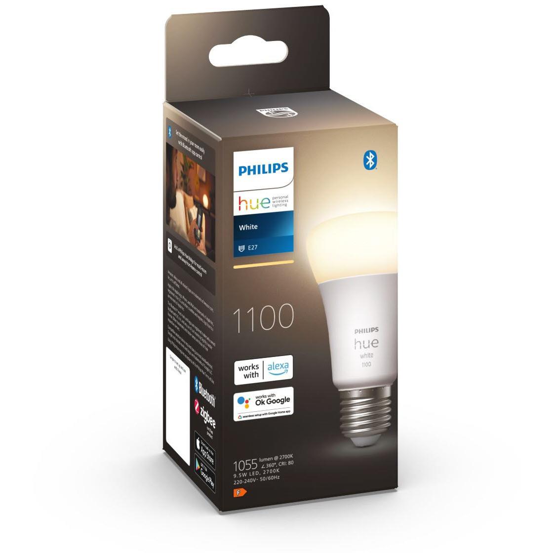 Philips Hue E27 A60 White Bluetooth Bulb [2022] - JB Hi-Fi