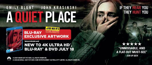 A Quiet Place Blu-ray (2018) – Emily Blunt, John Krasinski – Cert 15, Region B – Very Good Condition