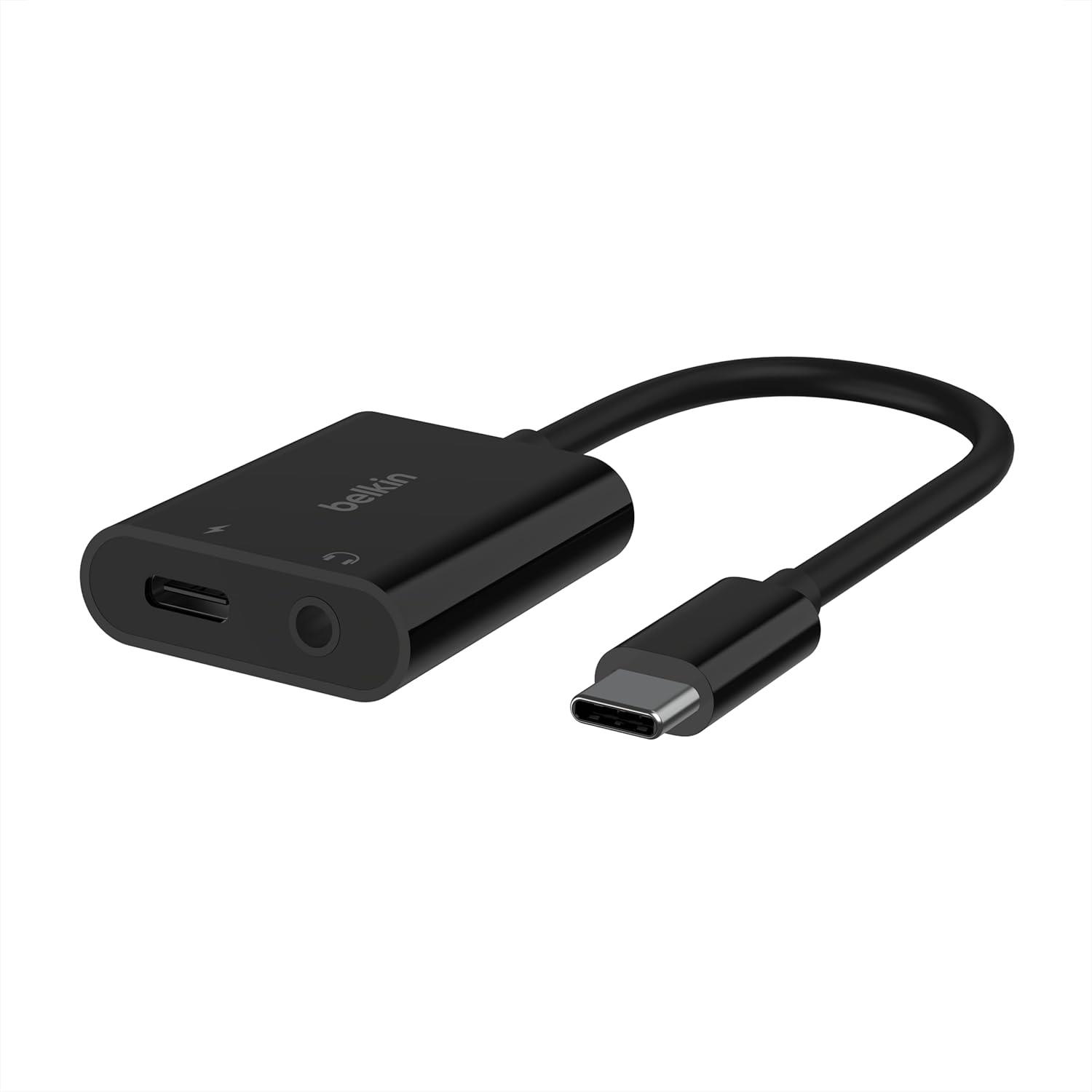 Belkin RockStar3.5mm Audio + USB-C Charge Adapter