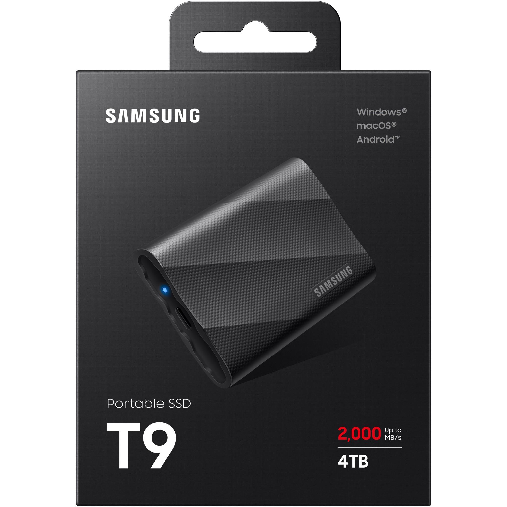 Samsung Portable T9 SSD 4TB (Black) - JB Hi-Fi
