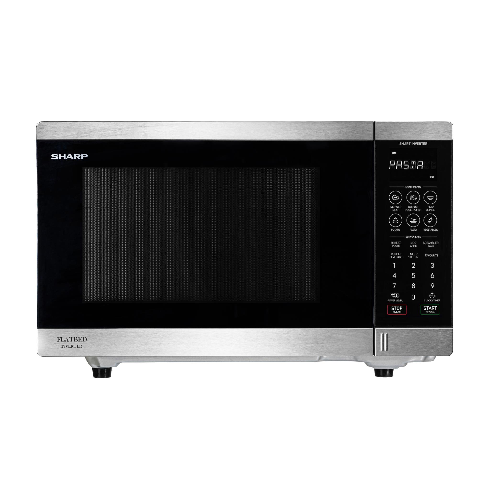 Sharp SM327FHS 32L 1200W Flatbed Microwave (Stainless Steel)