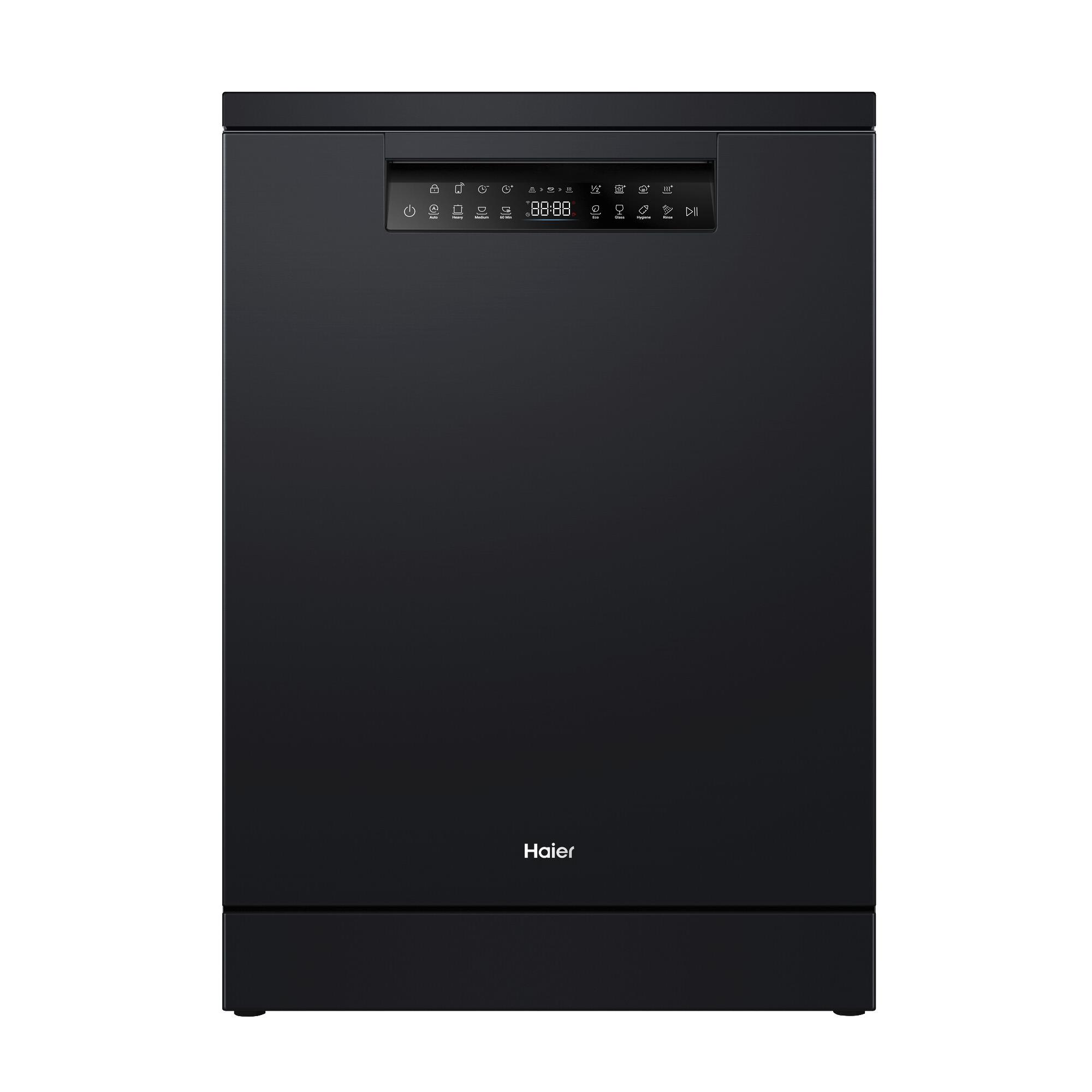 Haier HDW15F3B1 15-Place Setting Freestanding Dishwasher (Black)