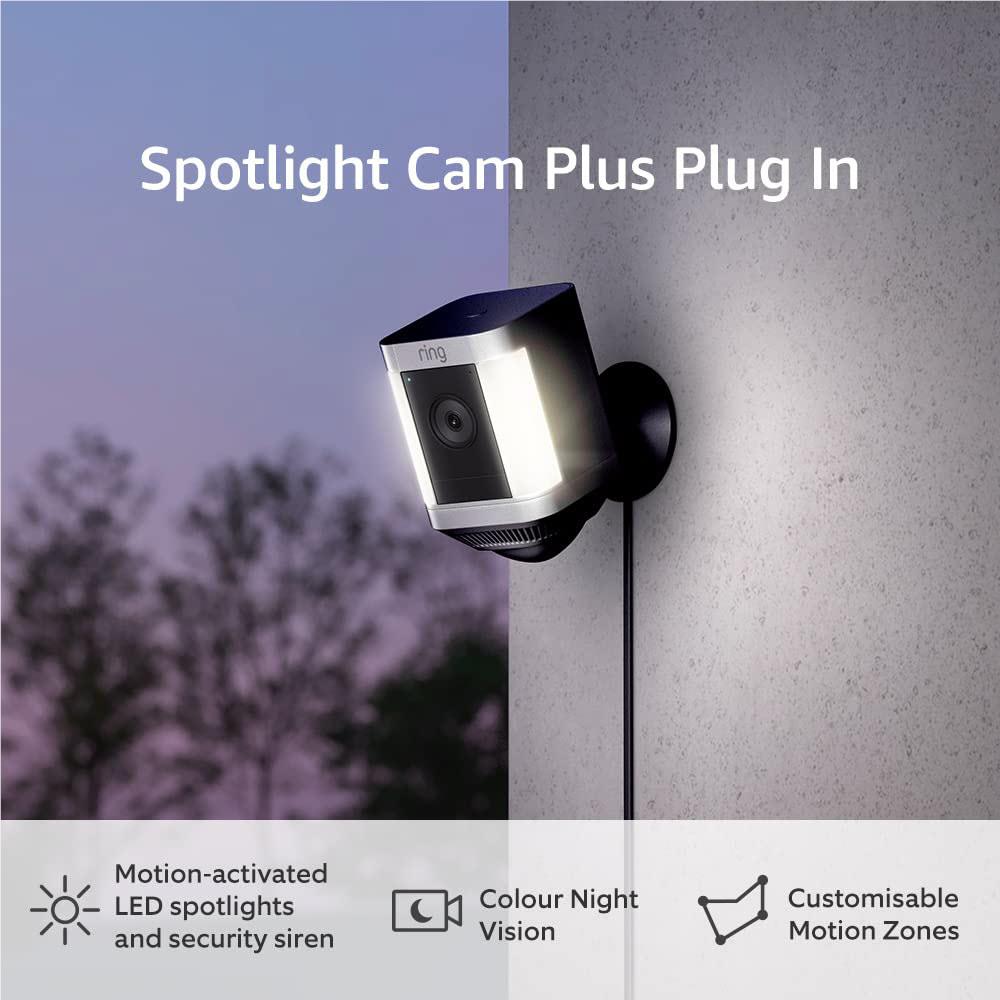☆新品☆ Ring Spotlight Cam Plus Amazon Official: Introducing Ring Spotlight Cam Plus, Plug