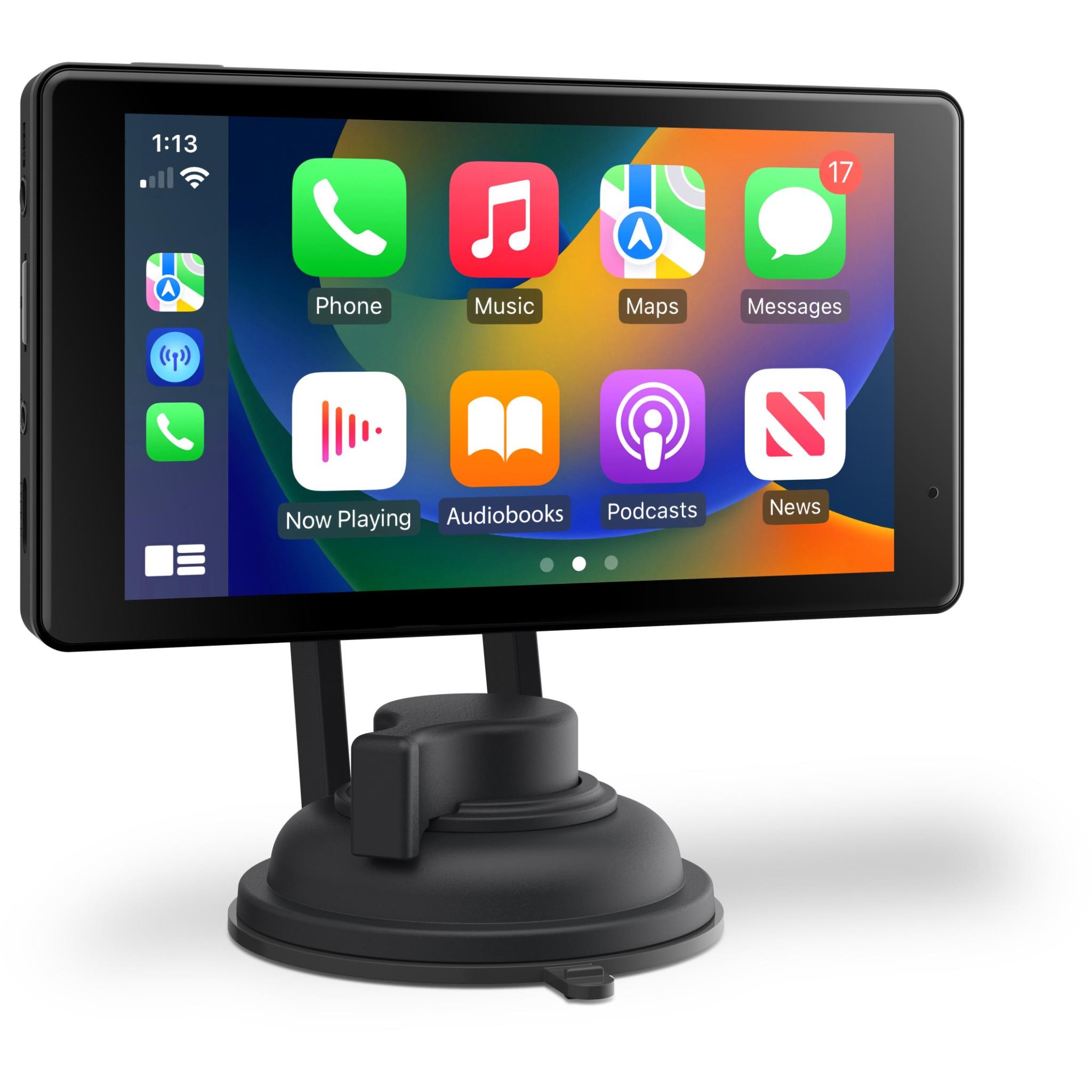Kapture KPT-W51 Wireless 5" Apple Carplay Android Auto Navigation with  Dash Camera