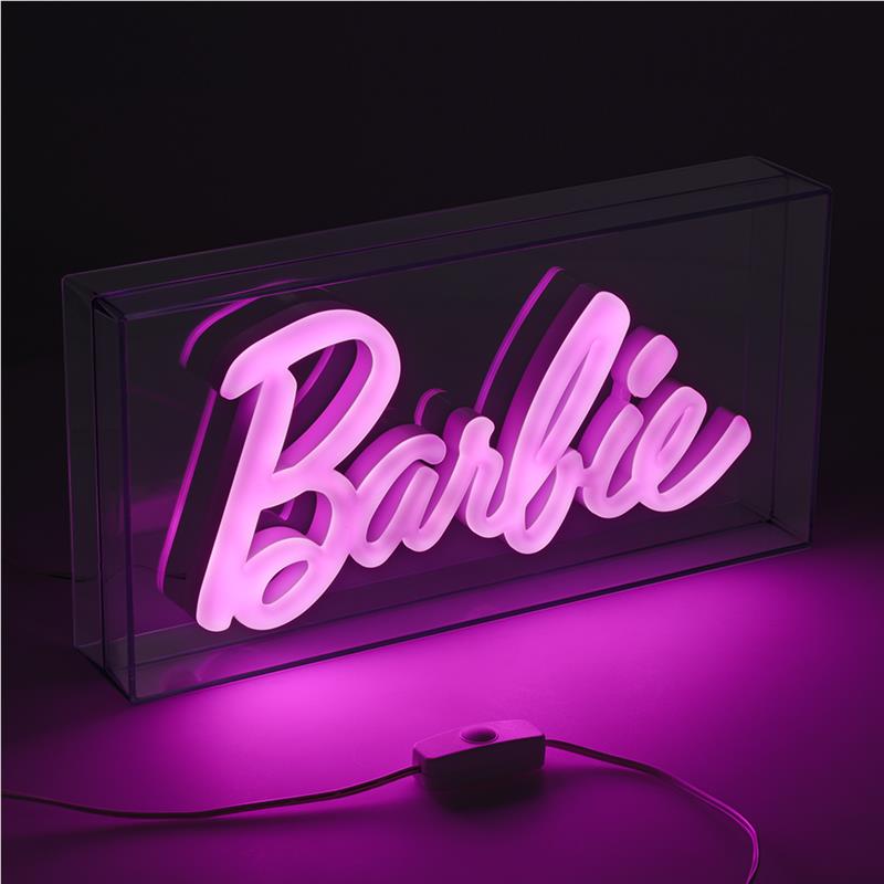 thumbnail image 2 of Paladone Barbie LED Neon Light - 8.7 Inch Pink Doll Profile Lamp USB Powered | Officially Licensed Barbie Decor 2 of 11