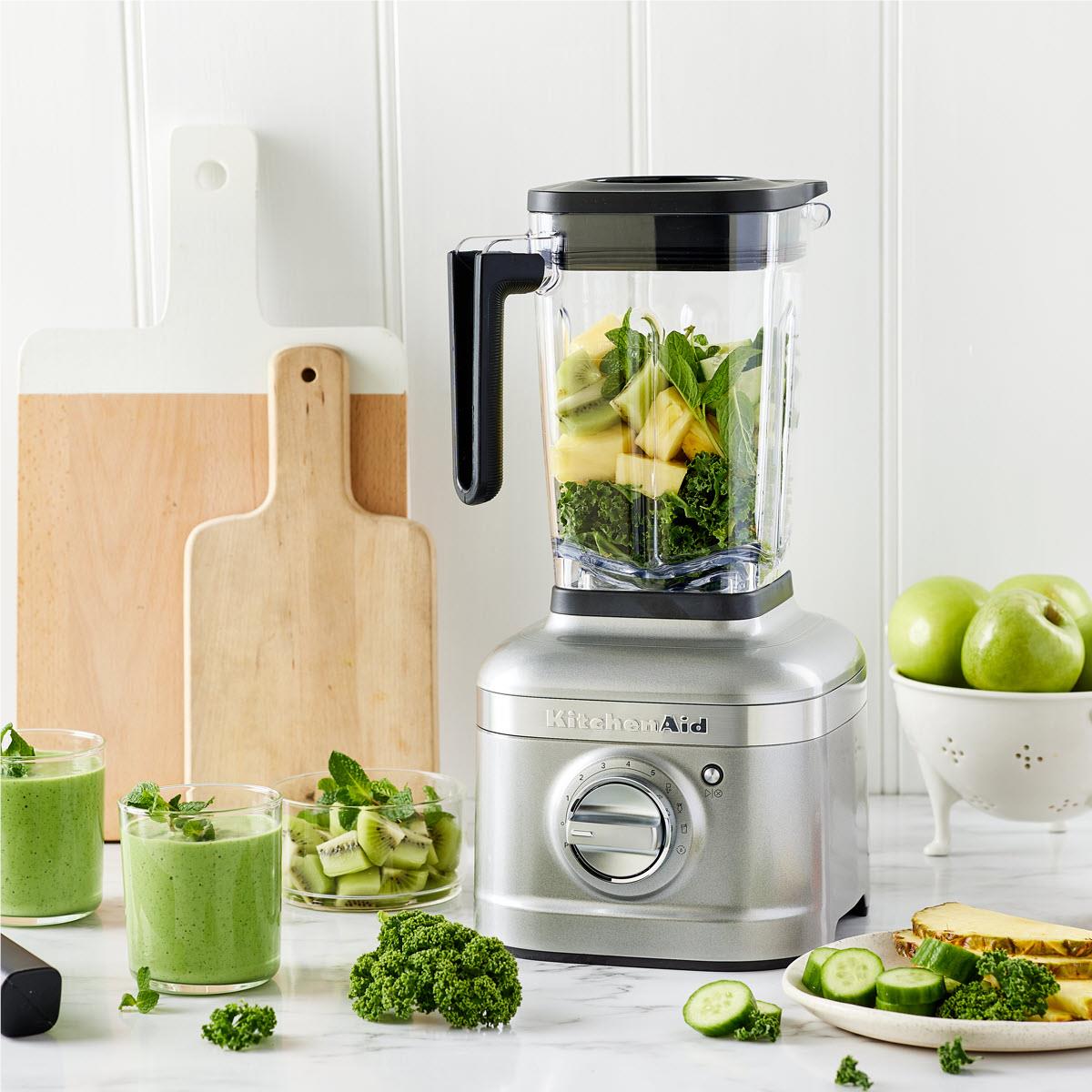 KitchenAid シルバー KitchenAid KSB4027 Variable Speed Blender (Contour Silver