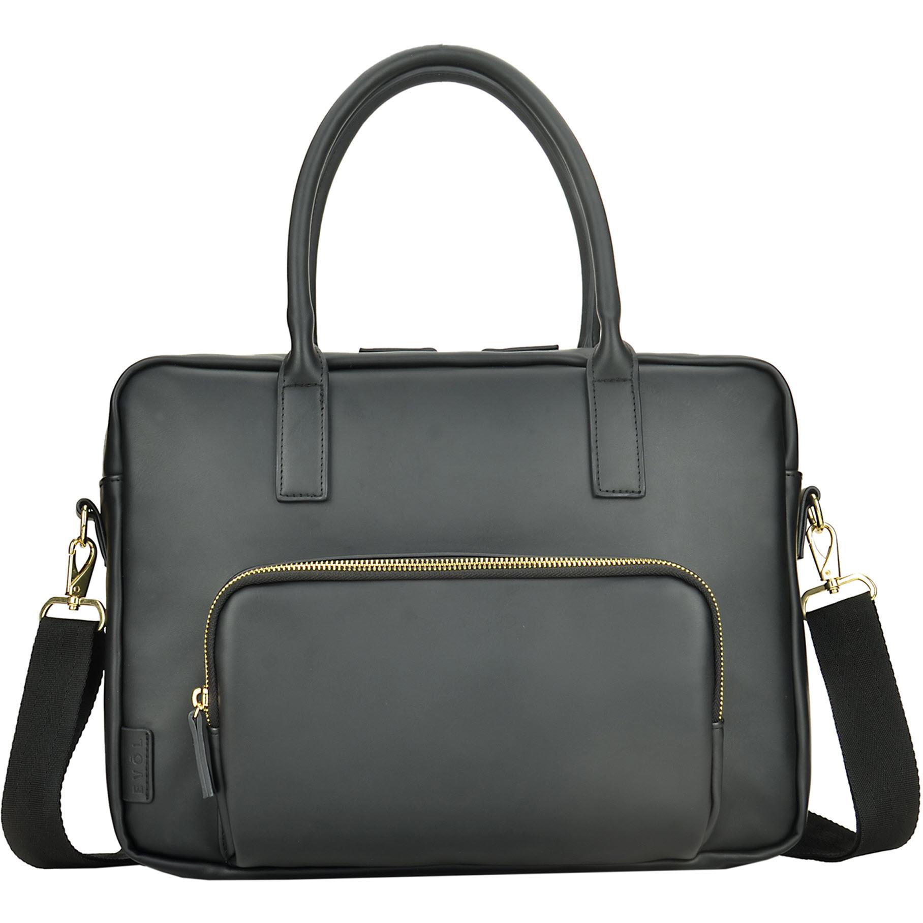 Generation Earth Recycled PU Berlin Briefcase (Black)