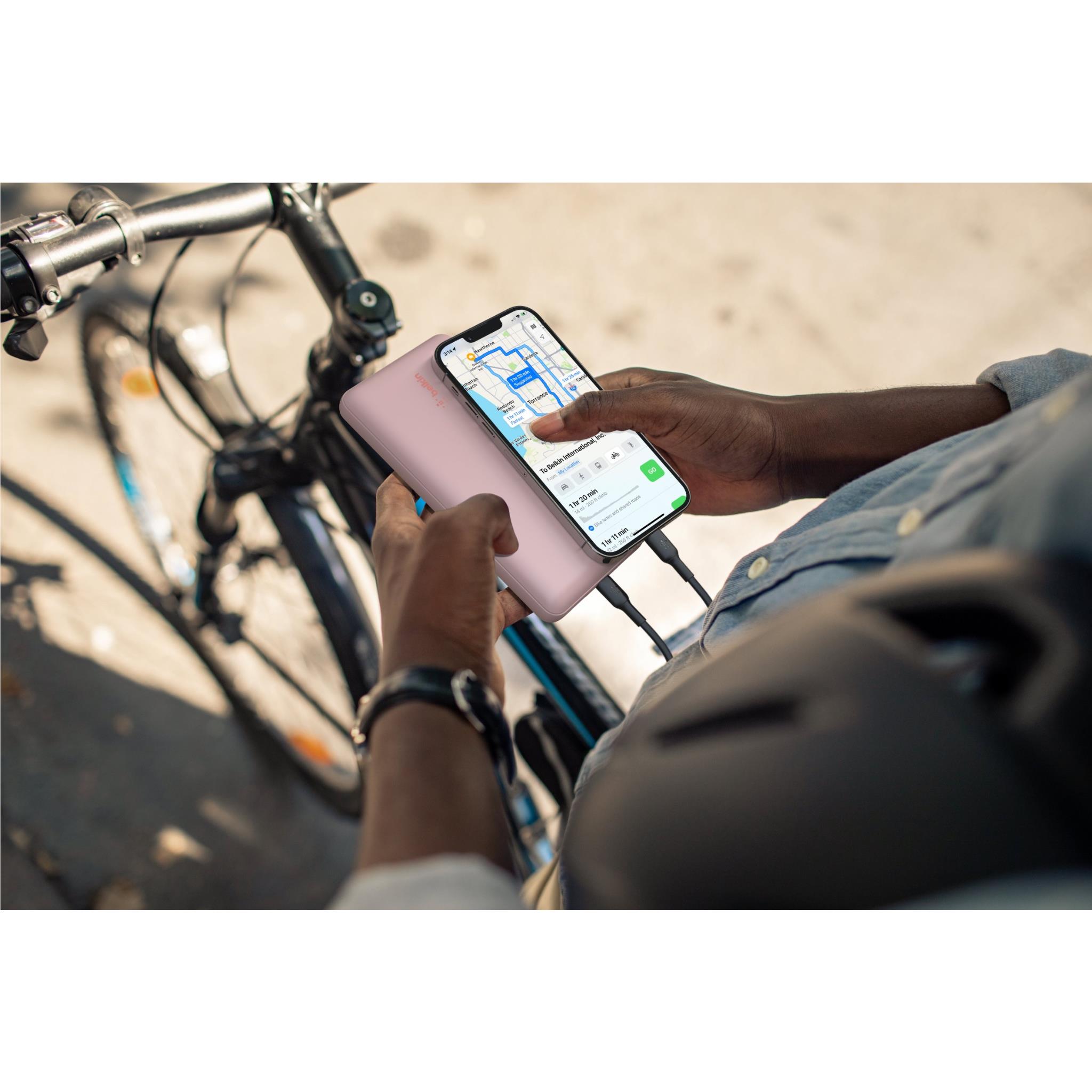 Belkin BoostUp Charge 15W 20K USB-C Power Bank (Pink) - JB Hi-Fi