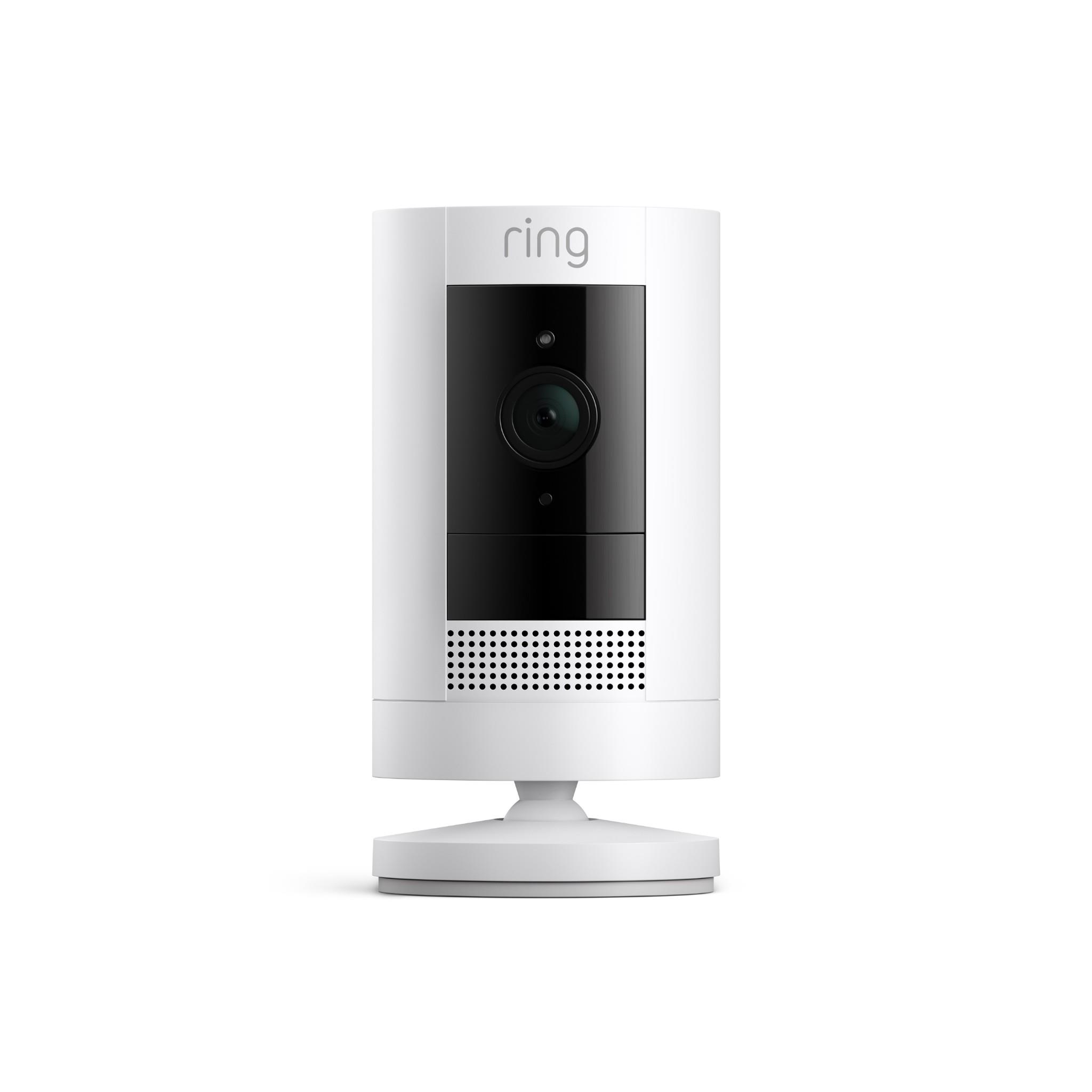 Ring Outdoor Security Camera [Stick Up Cam] Battery (White)