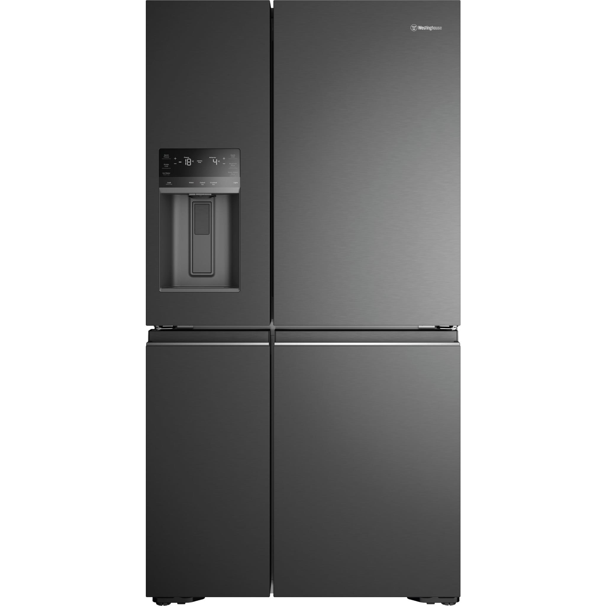 Westinghouse WQE6170BB 609L Quad Door Fridge (Matte Black)