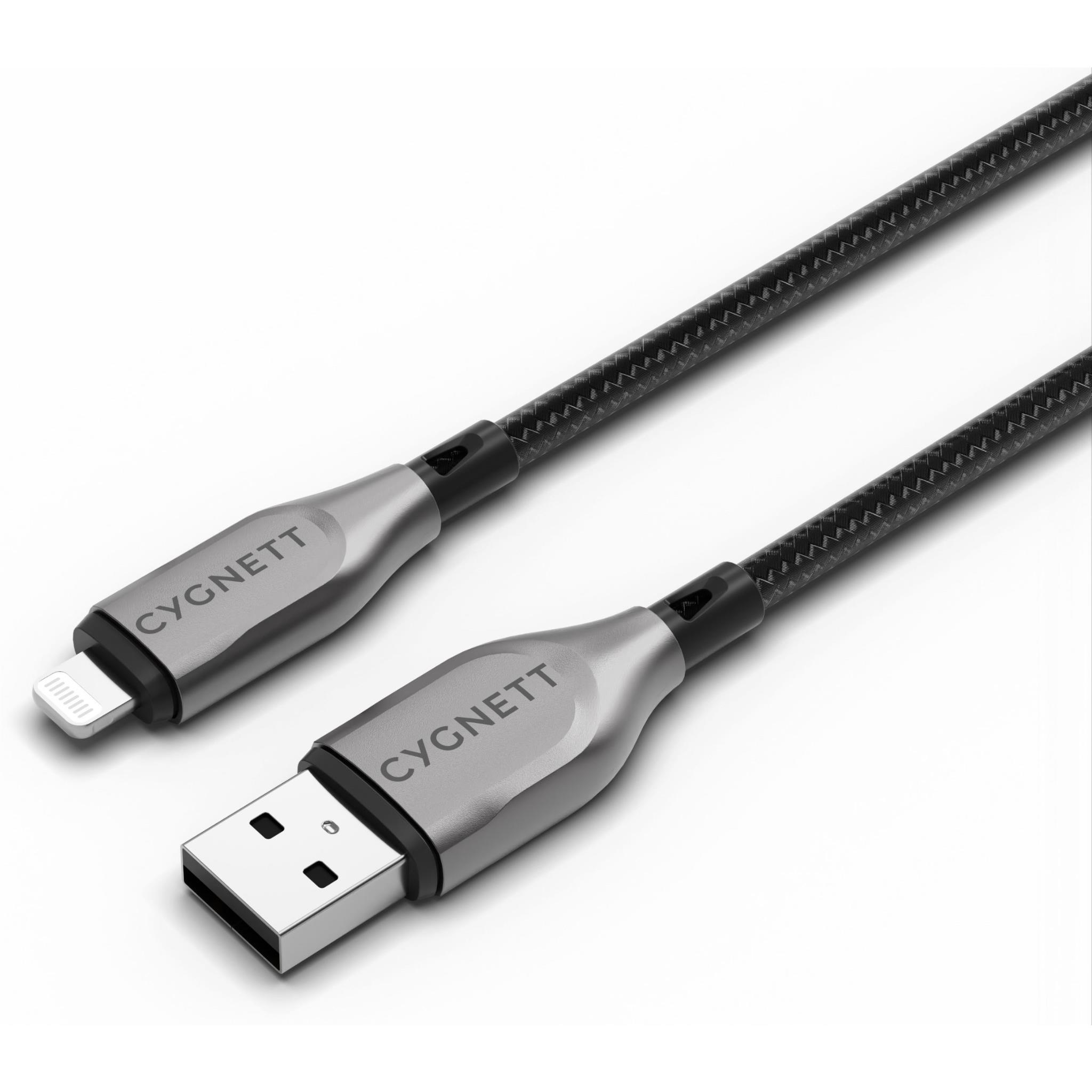 Cygnett Armoured Lightning to USB-A Cable 3M (Black)