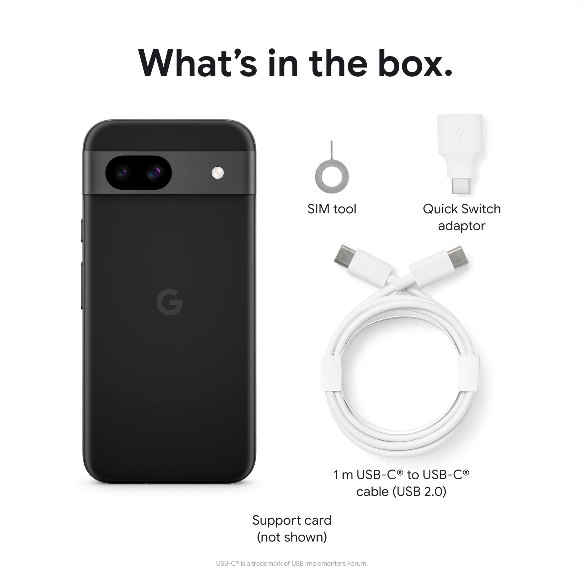 Google Pixel 8a 5G 128GB (Obsidian) - JB Hi-Fi