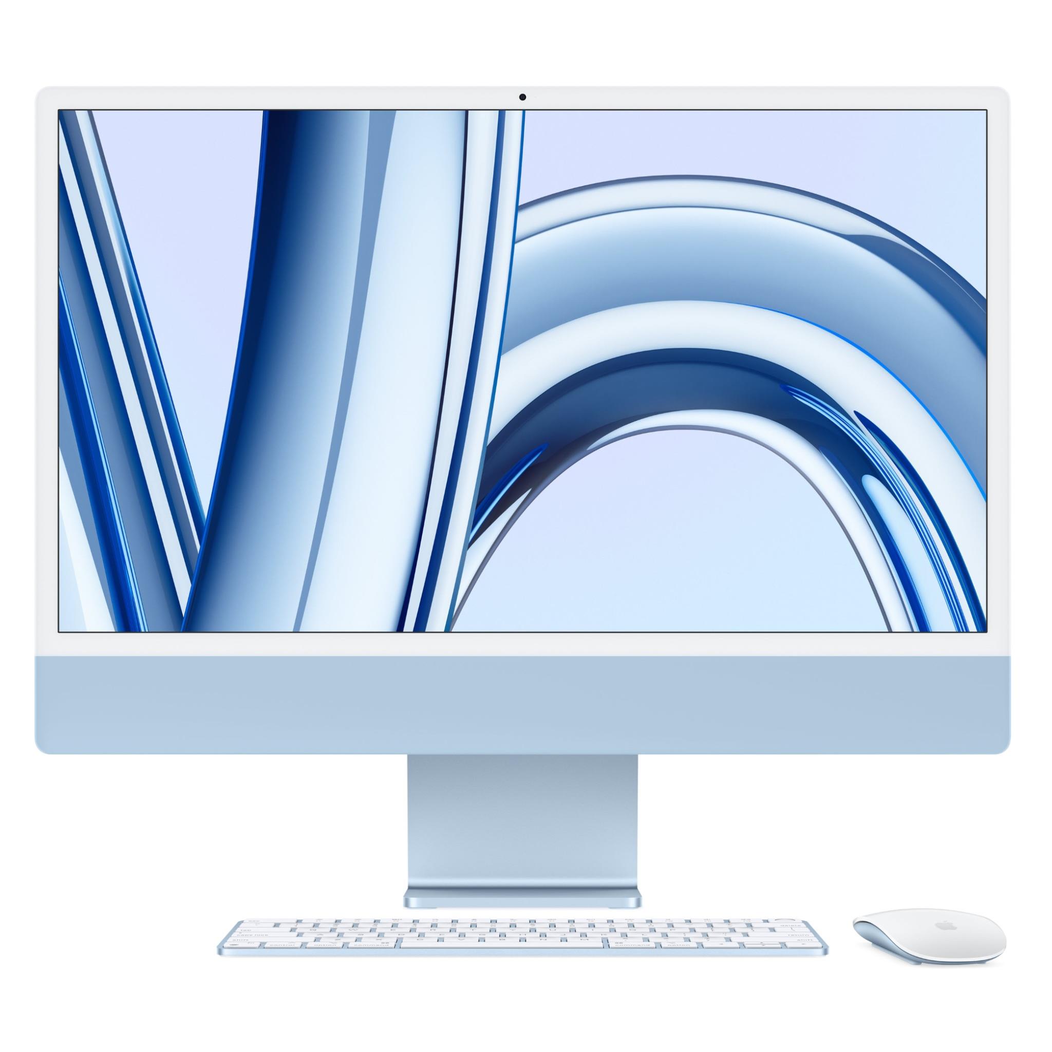 Apple iMac with Retina 4.5K Display 24-inch, M3 Chip 10-core GPU 512GB (Blue/2023) [~Refurbished]
