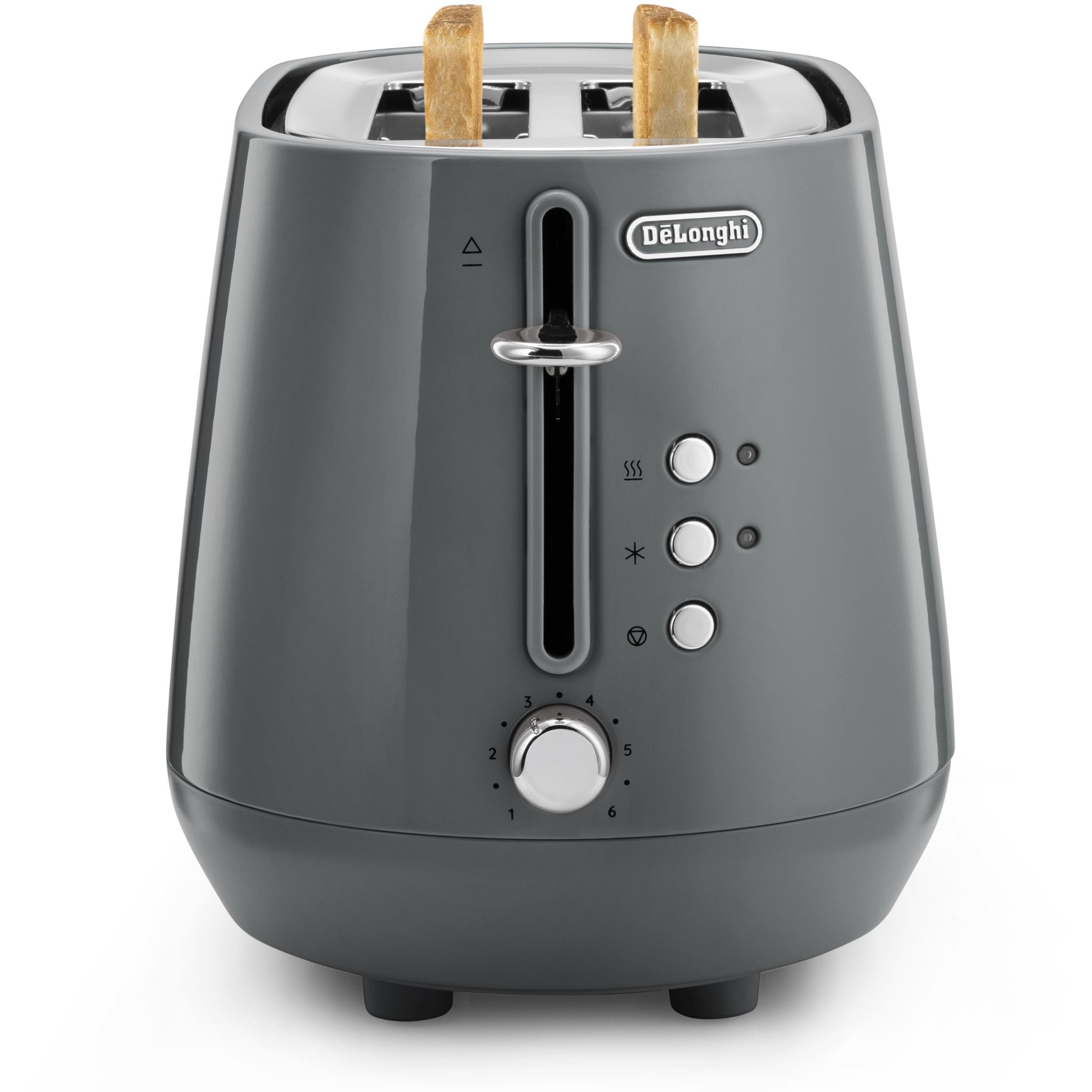 De'Longhi Eclettica 2 Slice Toaster (Graceful Grey)