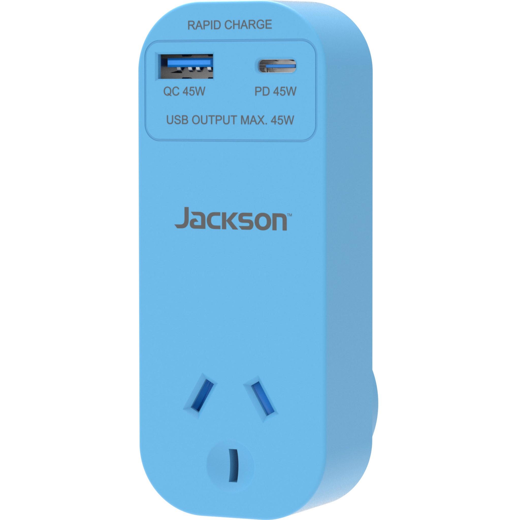 Jackson Rapid Charge USB-C Wall Adapter (Blue)