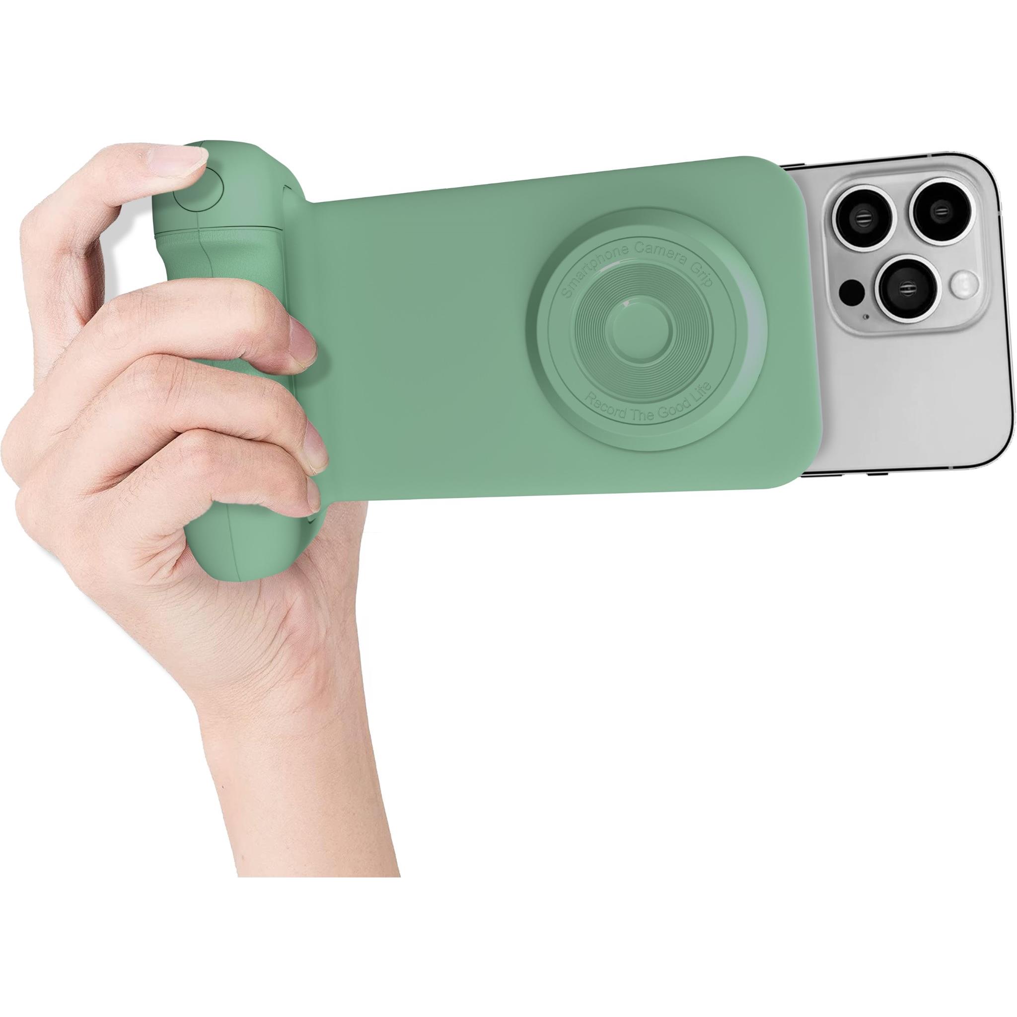 XCD Bluetooth Smart Phone Camera Grip and Charging Stand (Green)