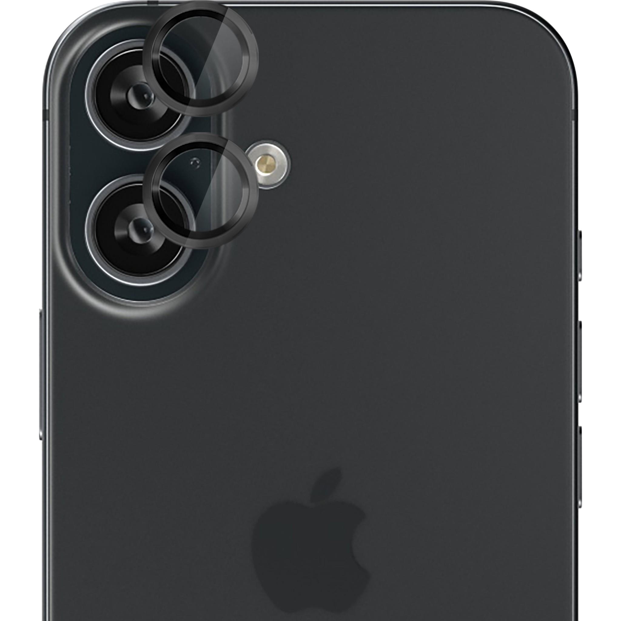 EFM Camera Lens Screen Armour for iPhone 16/16 Plus (Carbon)