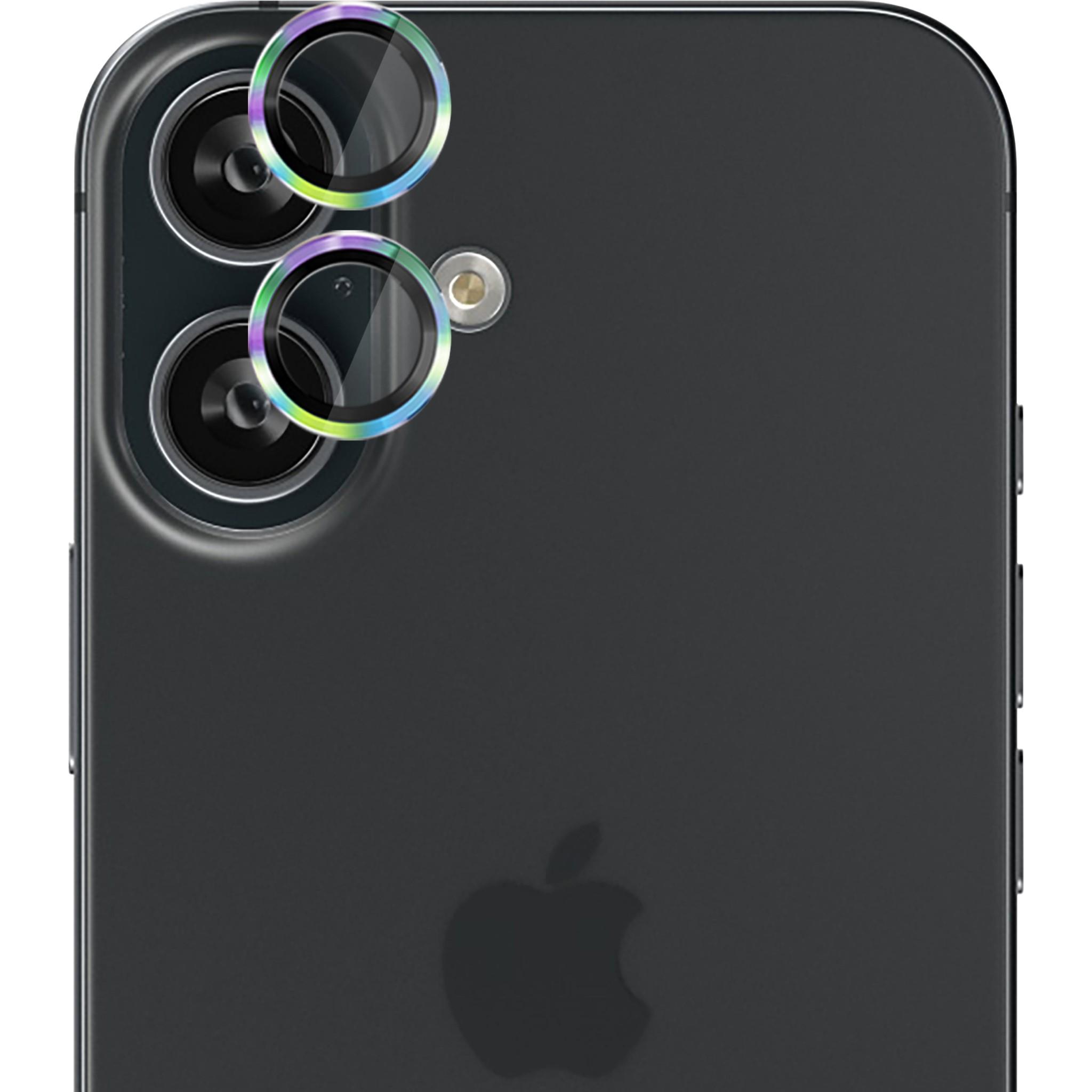 EFM Camera Lens Screen Armour for iPhone 16/16 Plus (Rainbow)