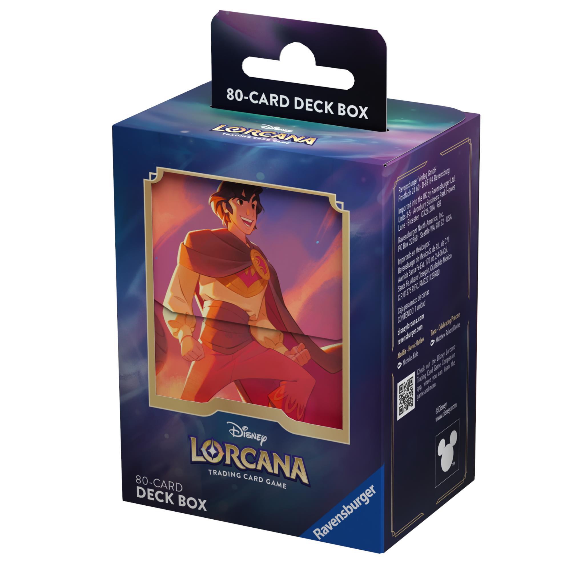 Disney Lorcana Trading Card Game - Shimmering Skies Aladdin Deck Box