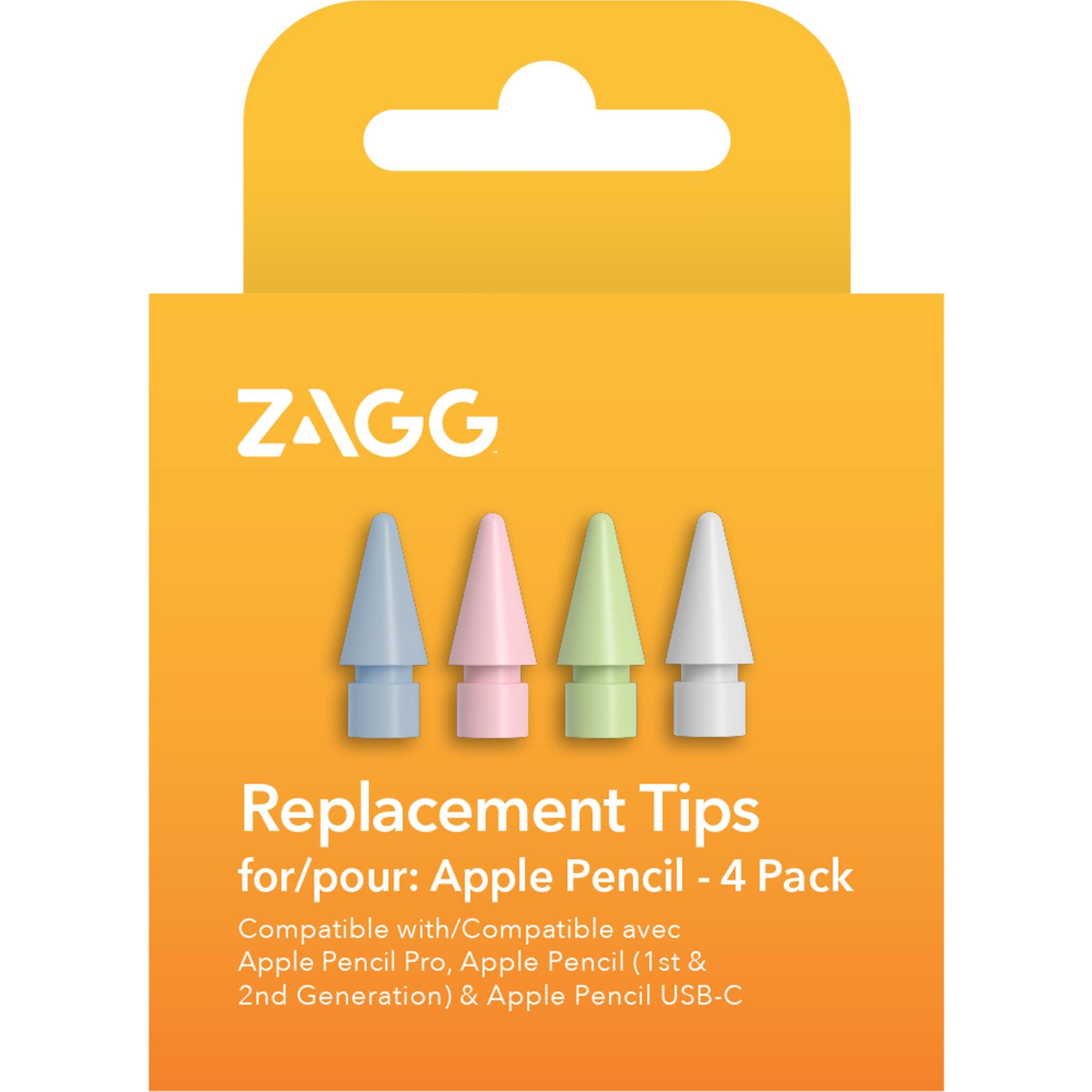 Zagg Apple Pencil Replacement Tips [4 Pack] (Pastel) - JB Hi-Fi