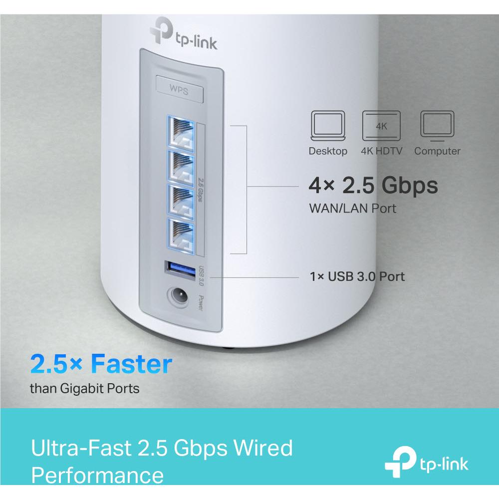 TP-Link Deco BE11000 メッシュWi-Fi　2個パック TP-LINK BE11000 メッシュWi-Fi 7システム 2パック Deco BE65
