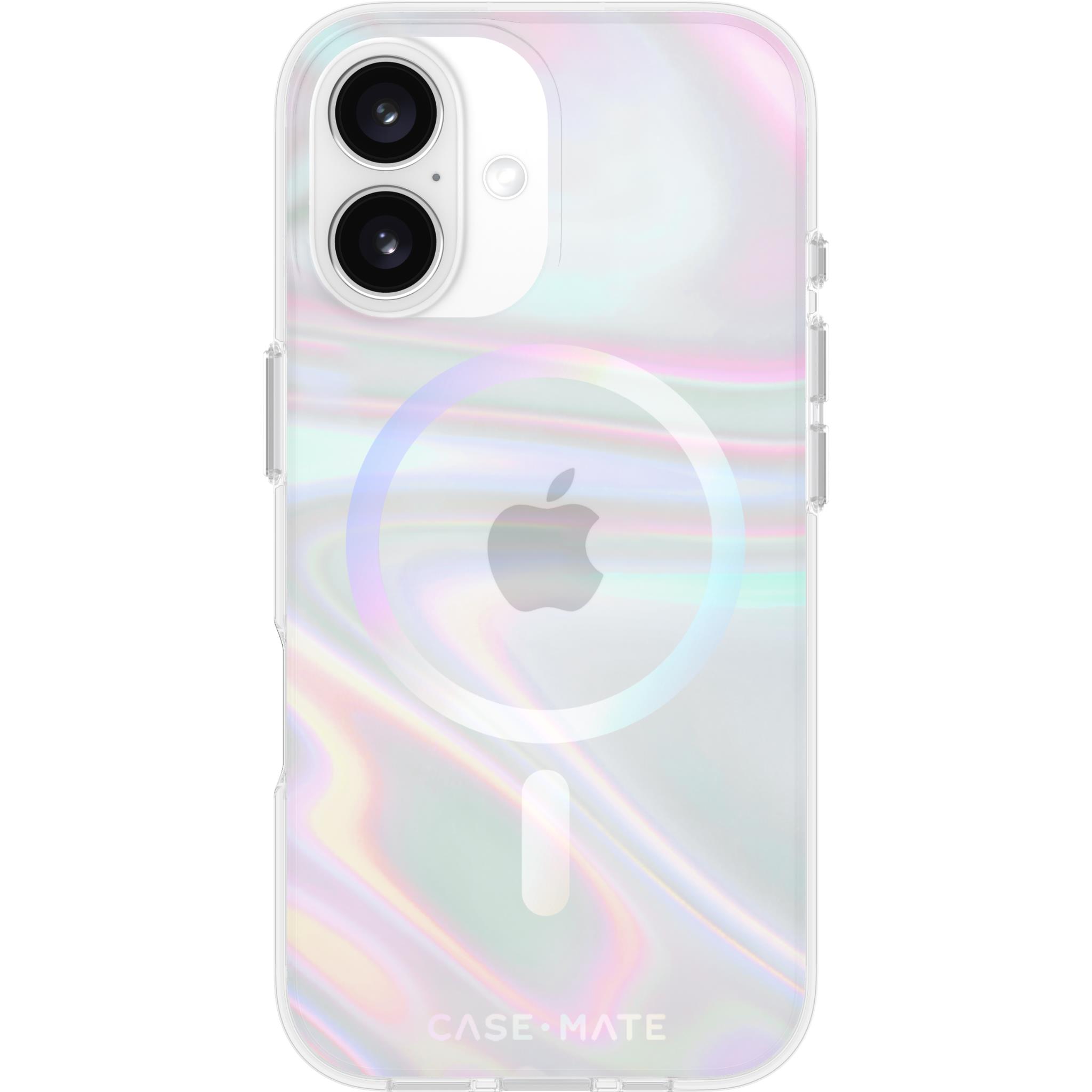 Case-Mate Soap Bubble MagSafe Case for iPhone 16 (Iridescent)