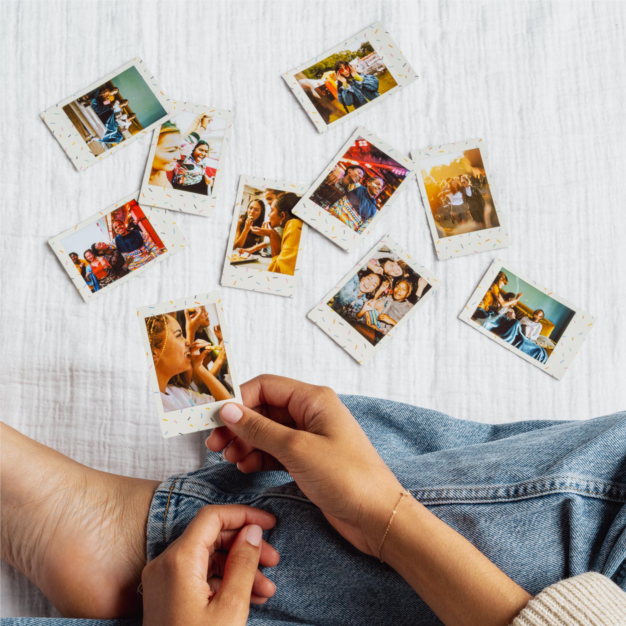 Film Instantané Instax Mini Sprinkles - Pack De 10 Photos | Bord Décoratif | Compatible Mini 9/11/12/40/90/EVO