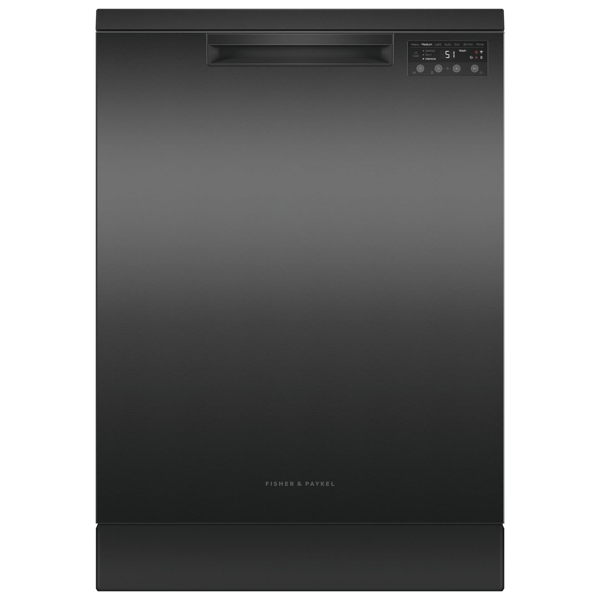 Fisher & Paykel DW60FC4B2 15-Place Setting Freestanding Dishwasher (Black Stainless Steel)