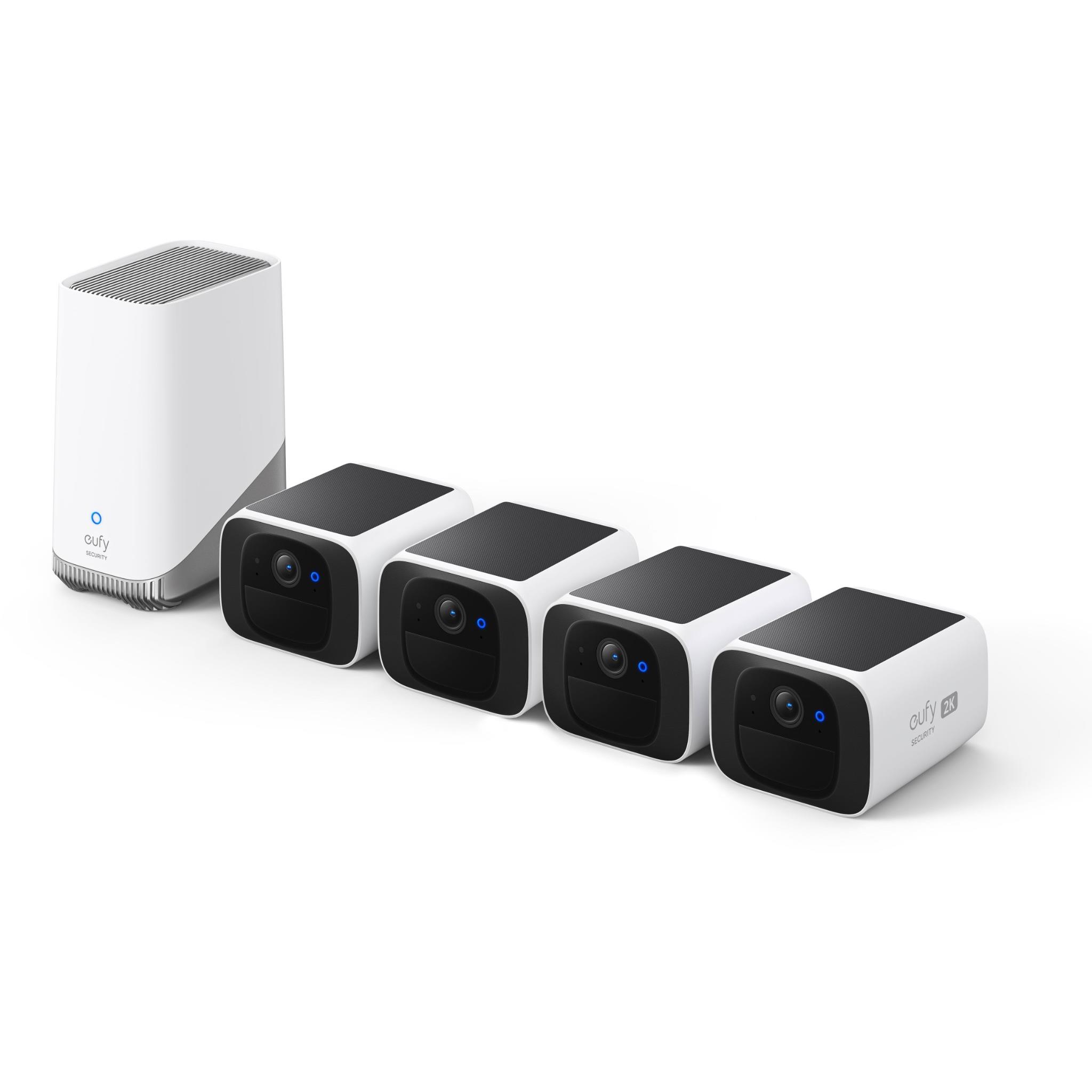 eufy Security Solocam S220 with Homebase (4 Pack)